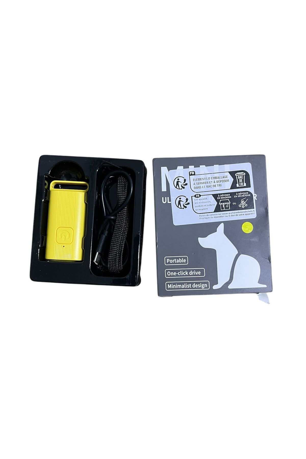 Ekvet Mini Ultrasonik Köpek Kovucu, Şarj Edilebilir, Usb Şarji İle, Sar