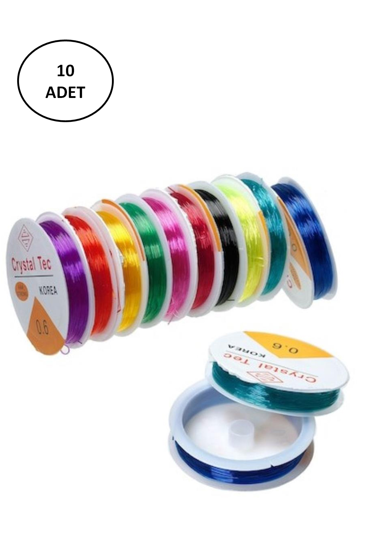 Just Cheap Store Misyon Lastikli Misine İpi 0.6 Mm 10 Adet