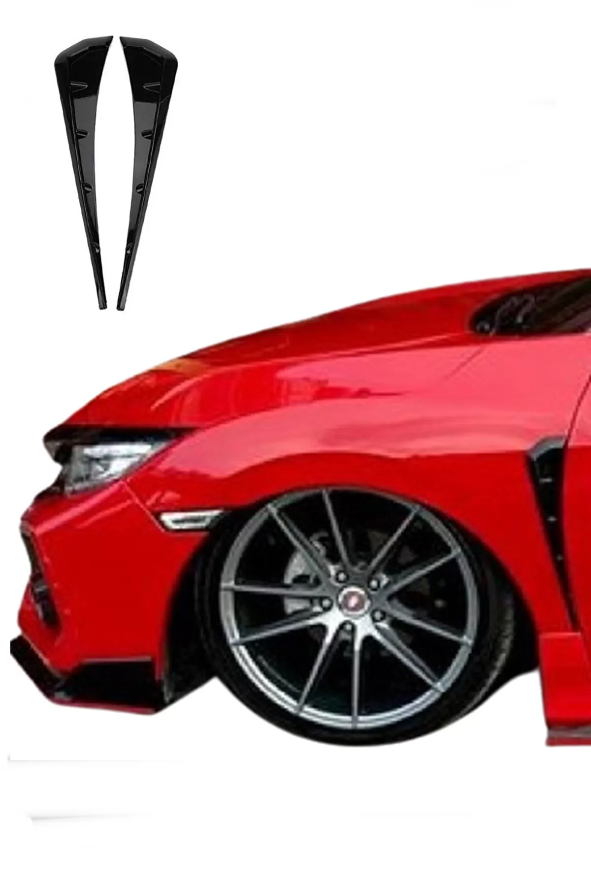 Mitsubishi Lancer Evo V 1998-1999 Parlak Çamurluk Çıtası Vent Hav