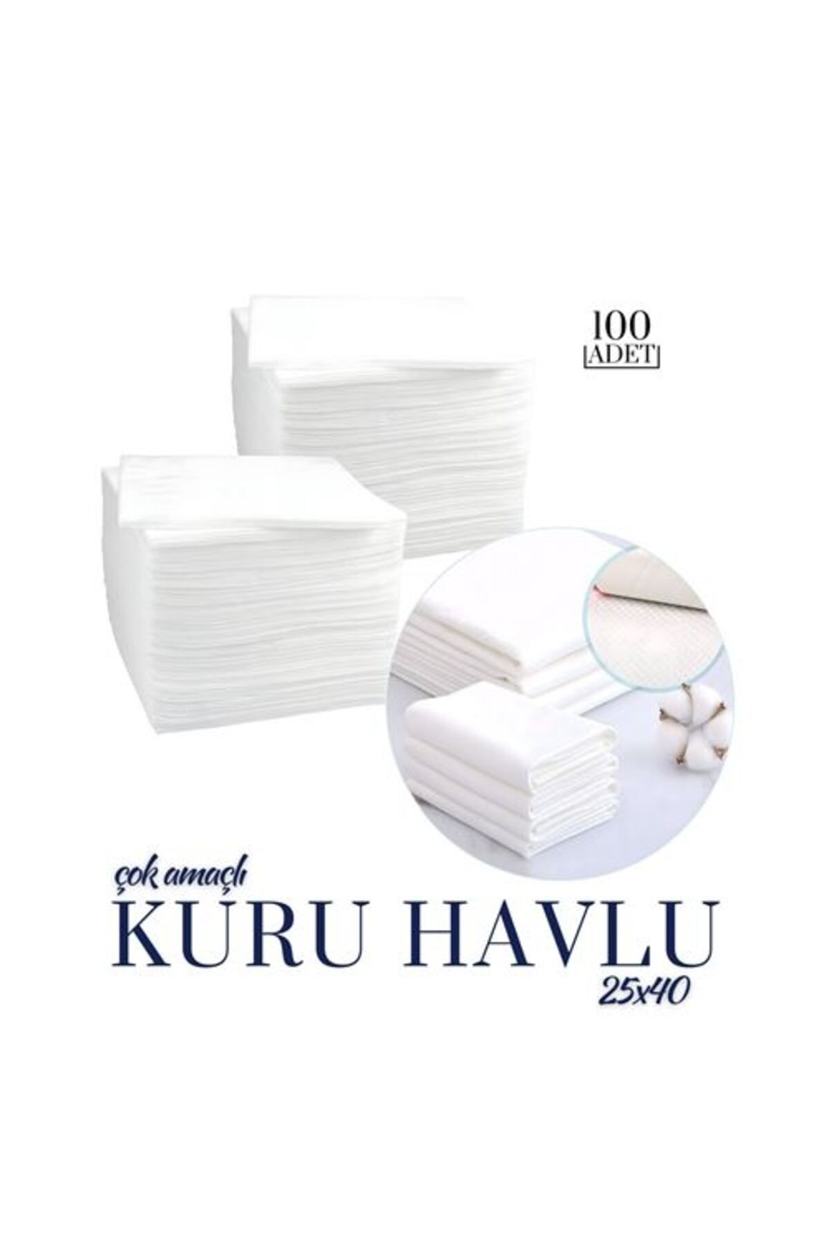 Toptan Bulurum Modacar Çok Amaçli Tek Kullanimlik Kuru Havlu 25X40cm 100 Adet