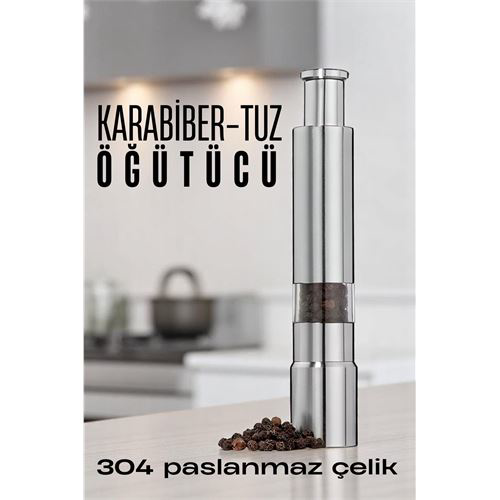 ModaCar Karabiber Tuz Öğütücü Profesyonel 304 Paslanmaz Çelik Man
