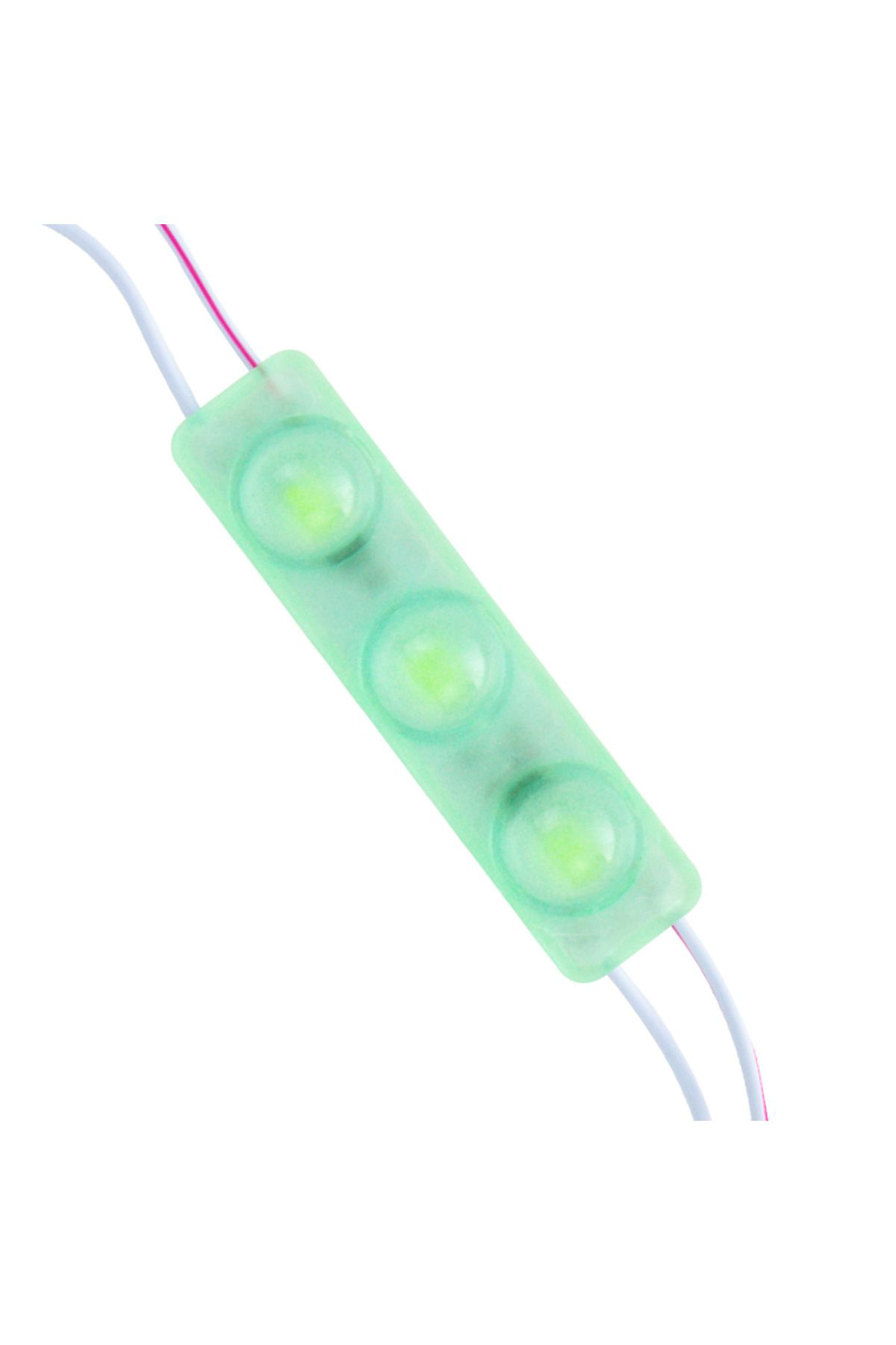 Ok Aksesuar Modül Led 12V 1.5W Yeşil Yanip Sönen Parlak Tek Renk 2835 69 X 16