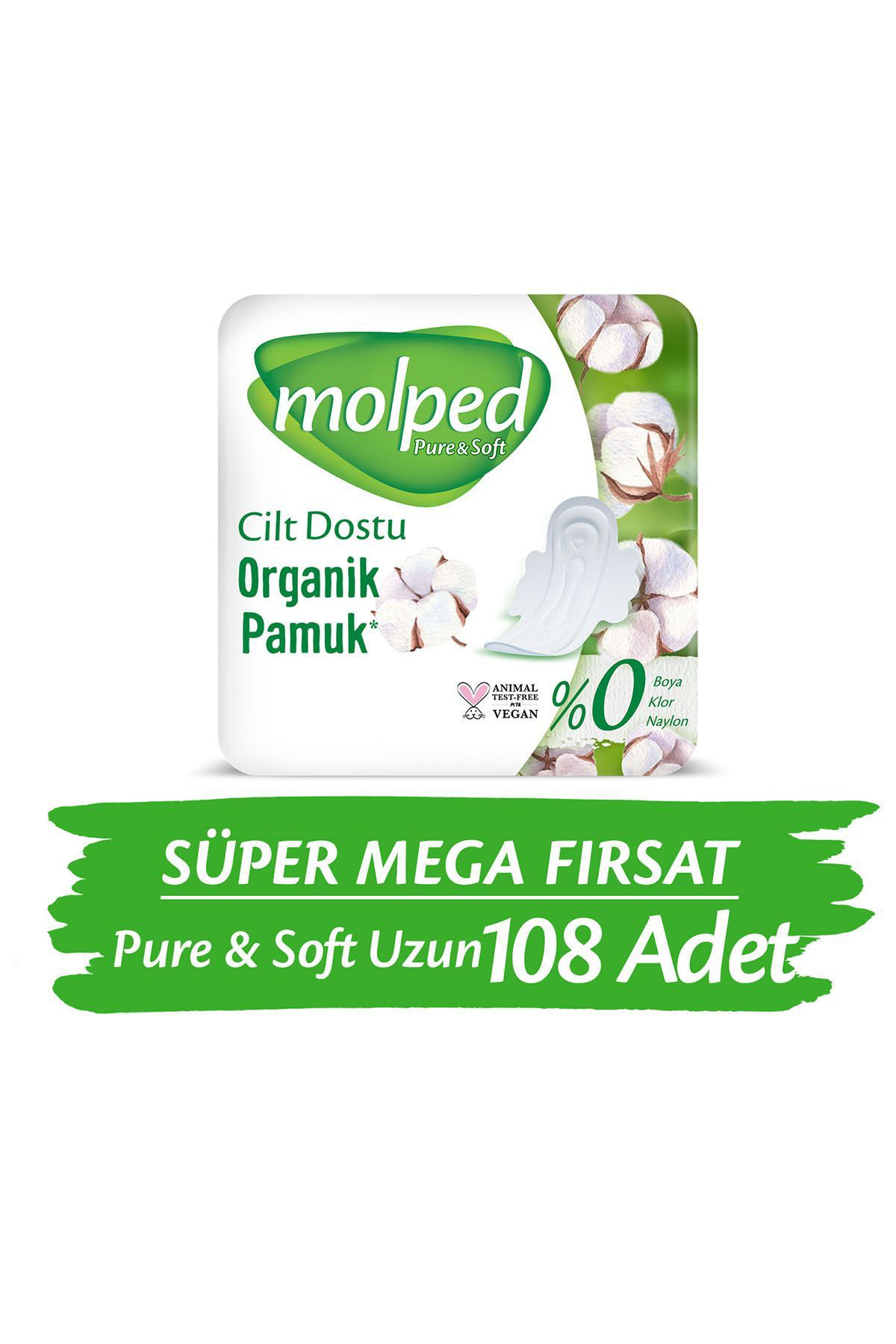 Molped  Pure Soft Mega Firsat Uzun Ultra 36 Li X 3 Adet