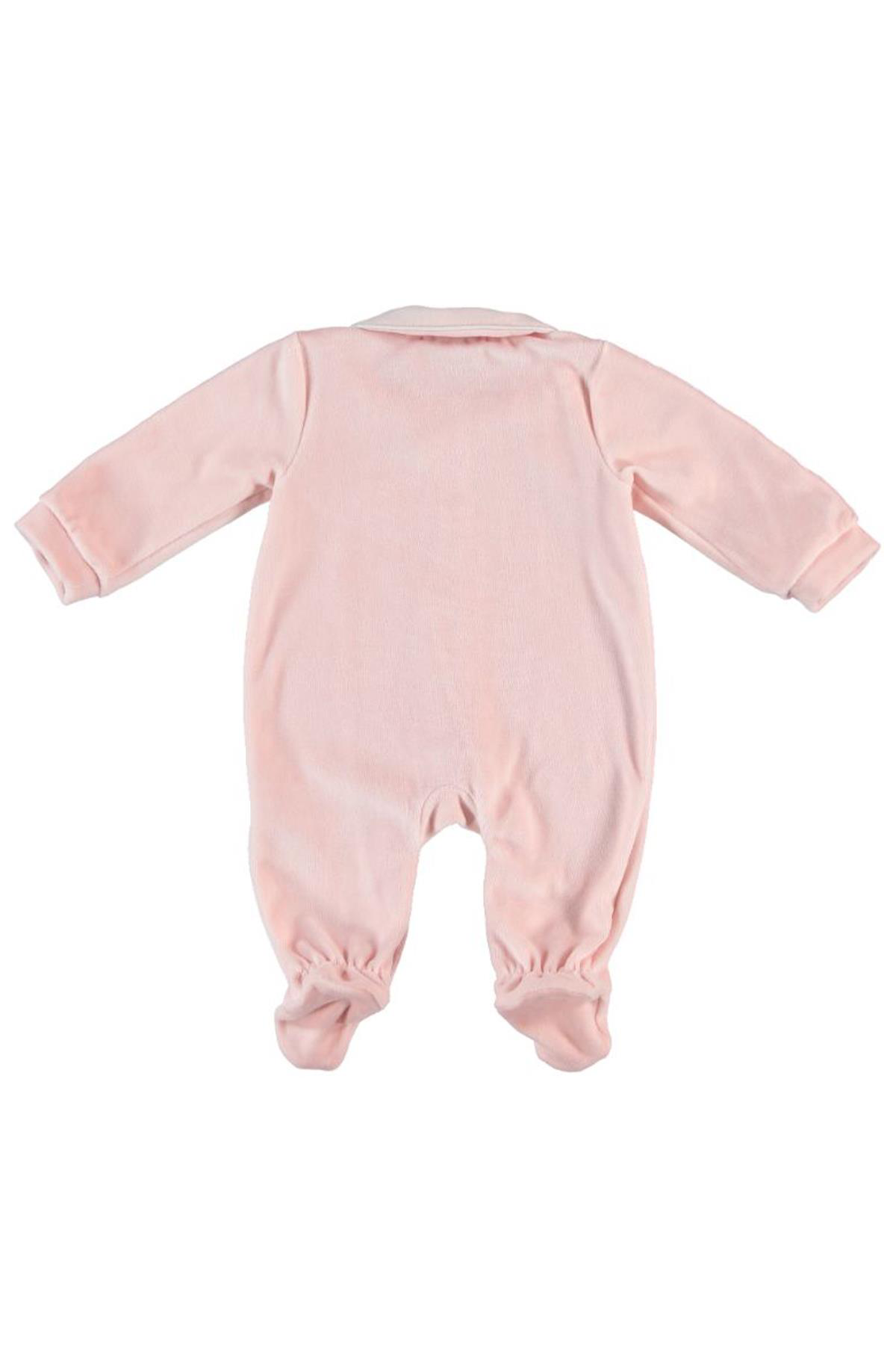 Dear Enika Monaroza Kiz Bebek Omuz Detayli Pembe Bebek Tulum 7578