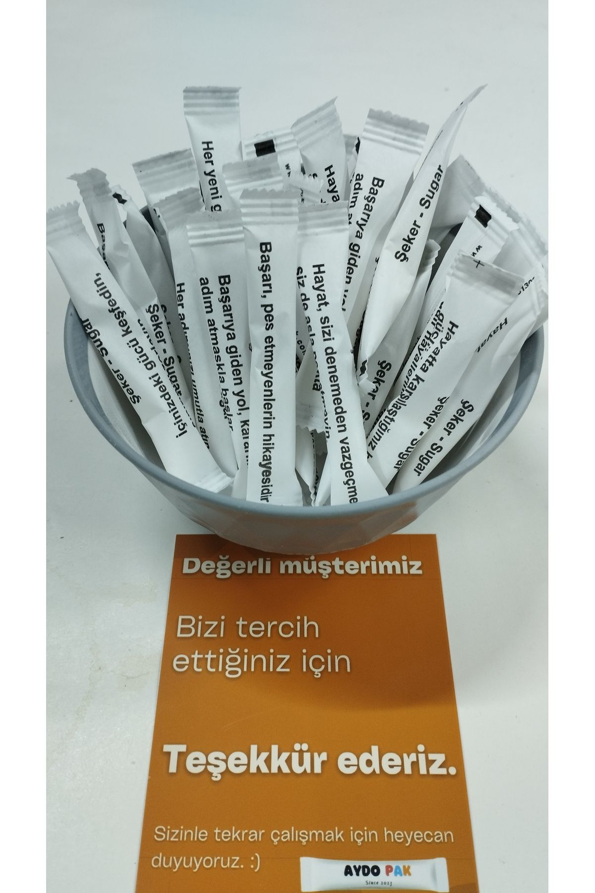 Aydopak Motivasyon Sözleri Stick Şeker 3Gr/ 100 Adet / 300Gr