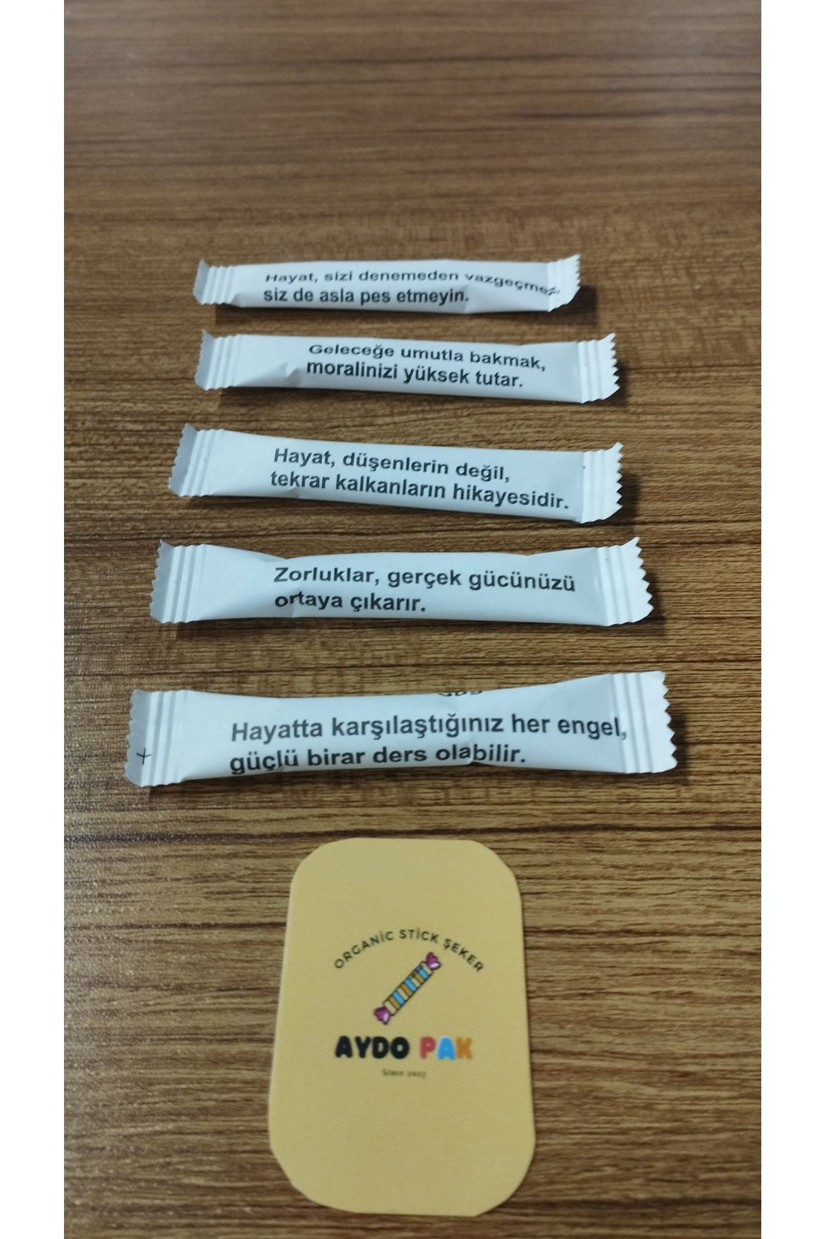 Aydopak Motivasyon Sözleri Stick Şeker 3Gr/ 100 Adet / 300Gr