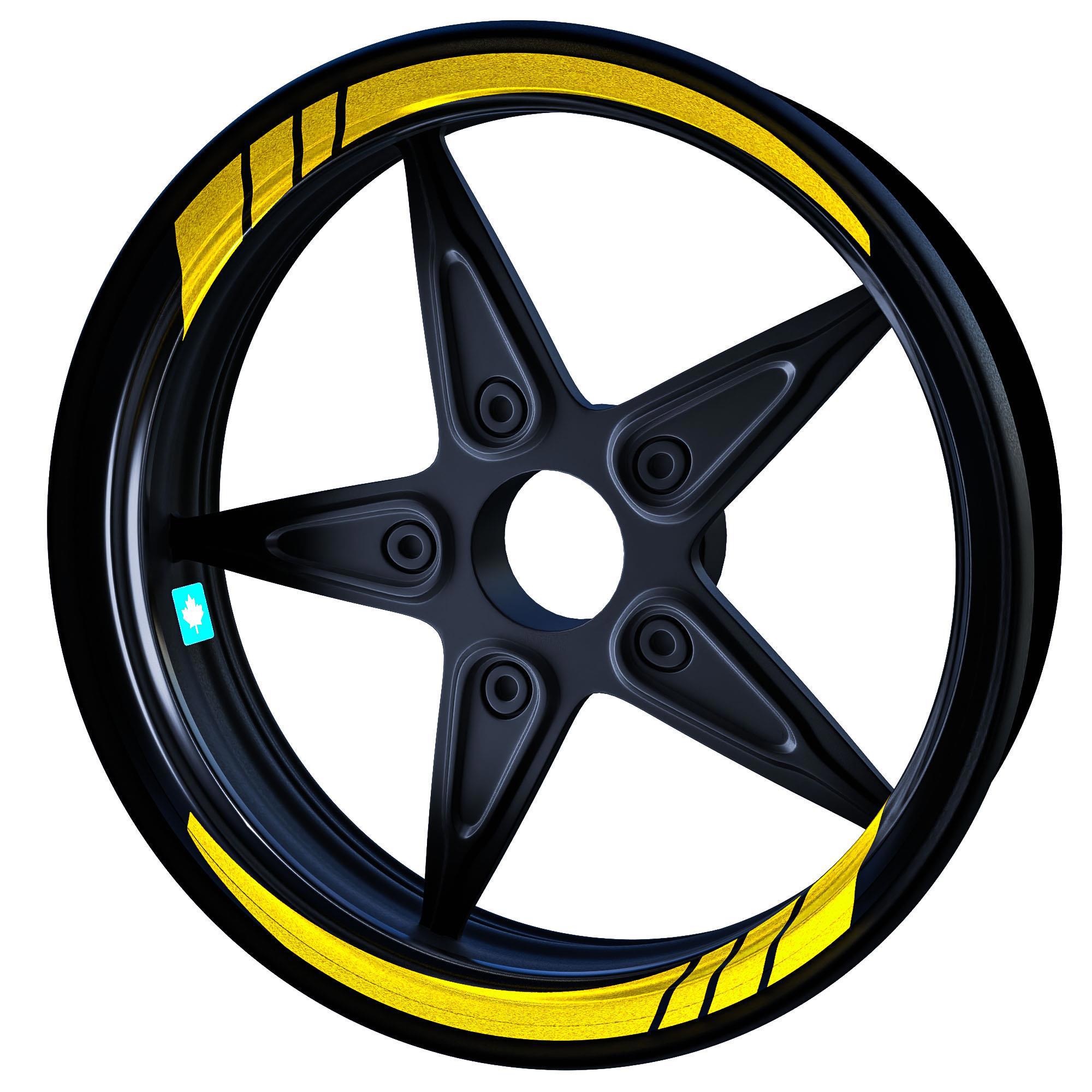 Çinar Extreme Moto Gp Reflektif Sari İç Jant Şeridi Sticker  