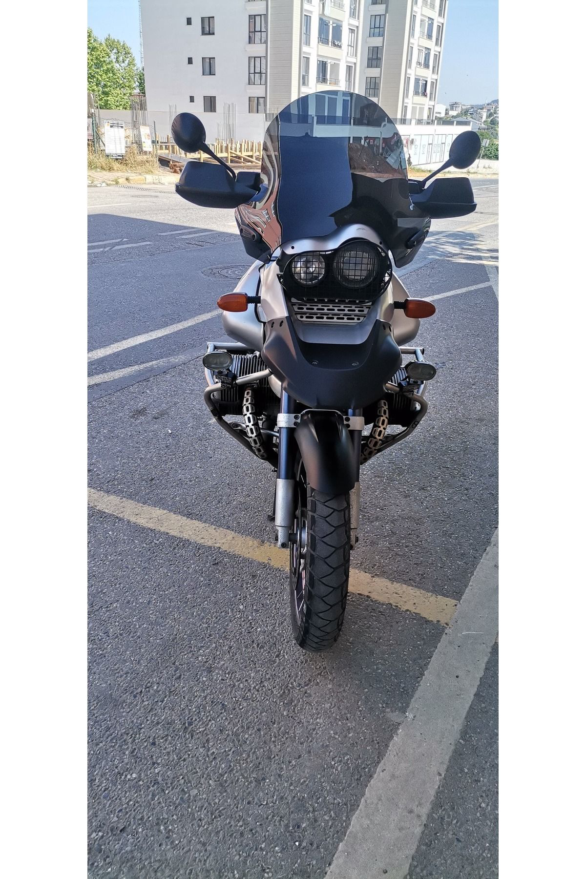 Motocam  Bmw R 1150 Adv Siperlik Ön Cam 2002-2006 Model 52Cm Siyah