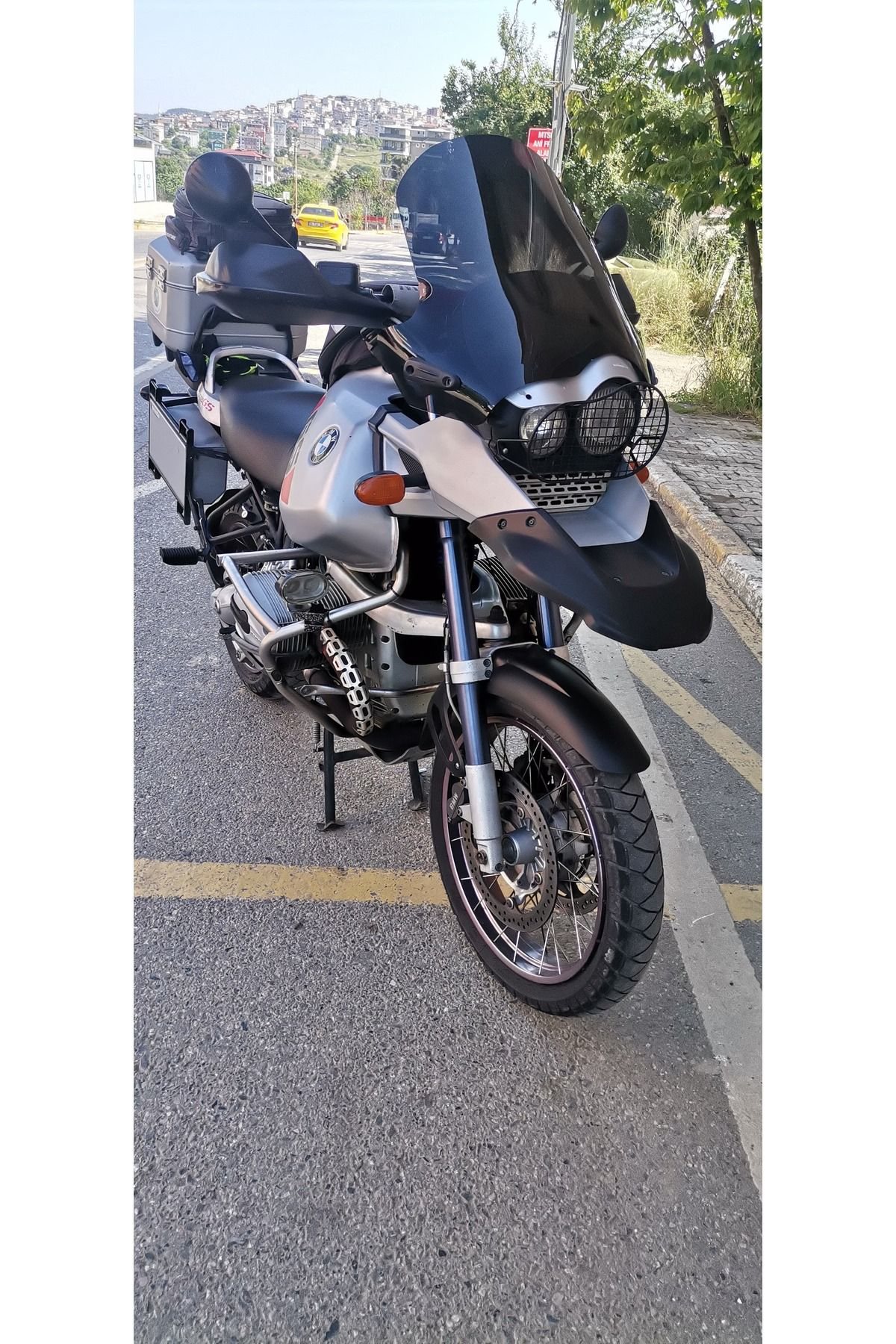 Motocam  Bmw R 1150 Adv Siperlik Ön Cam 2002-2006 Model 52Cm Siyah