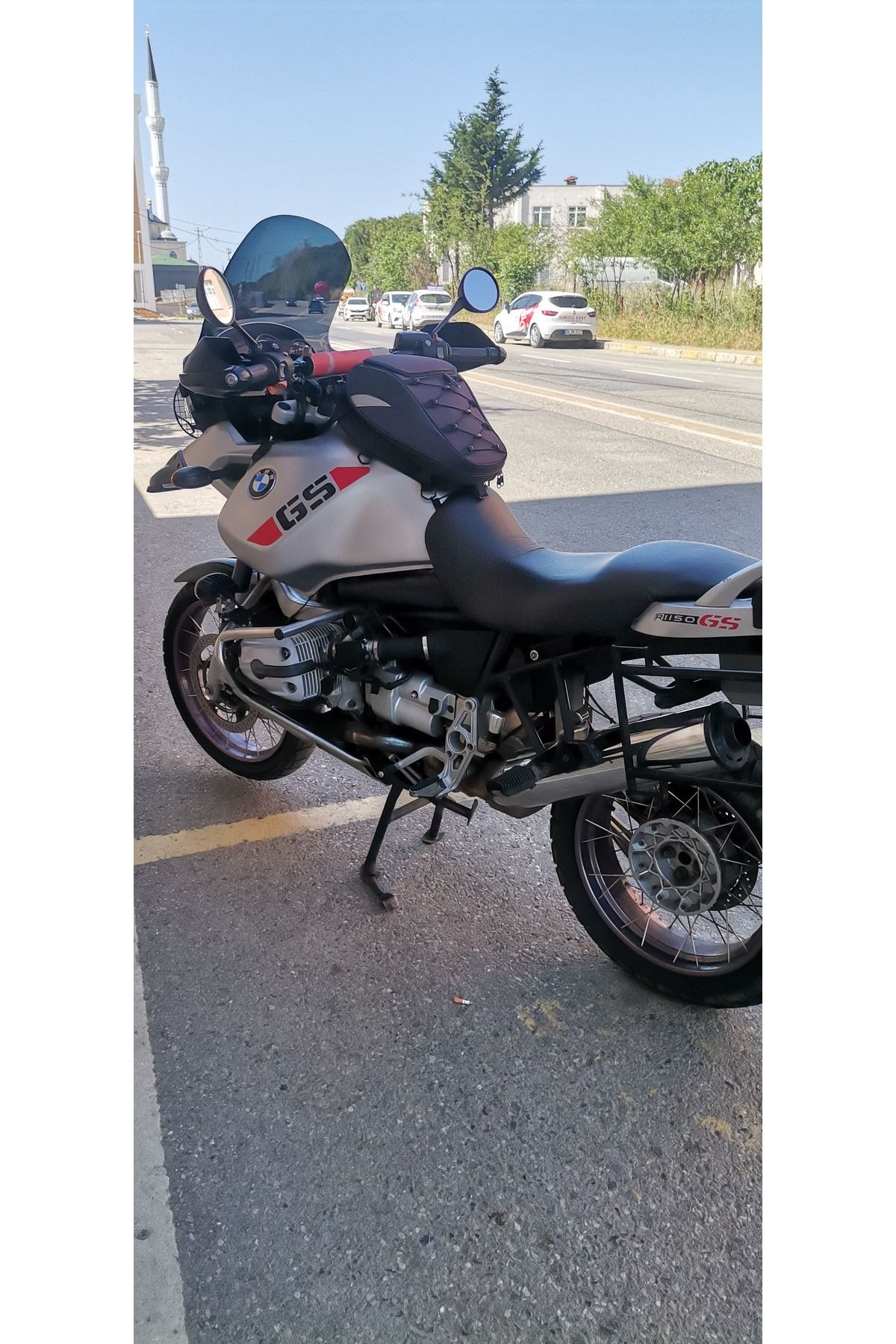 Motocam  Bmw R 1150 Adv Siperlik Ön Cam 2002-2006 Model 52Cm Siyah