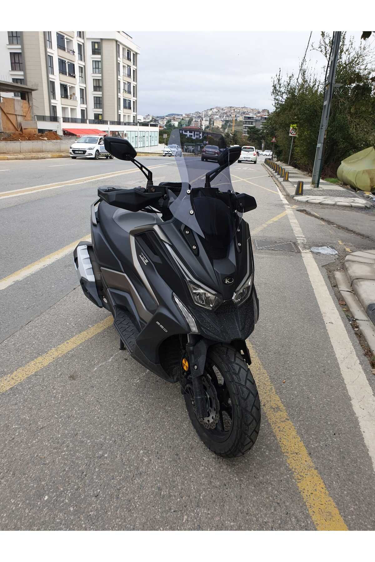 Motocam  Kymco Dtx 250-360 Siperlik Ön Cam 2021-2025 Model 55Cm Fü