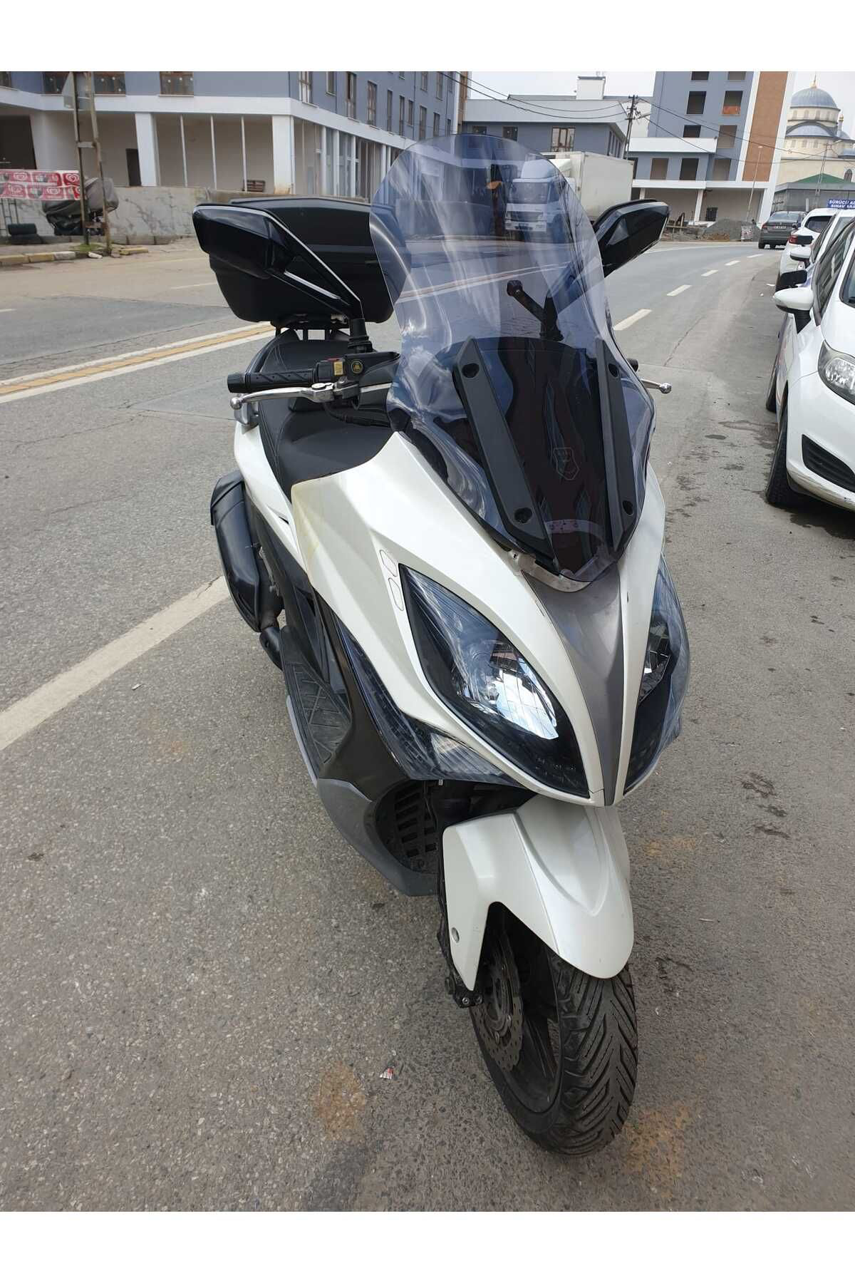 Motocam  Kymco Xciting 400 İ Siperlik Ön Cam 2015 Model 72Cm Füme 