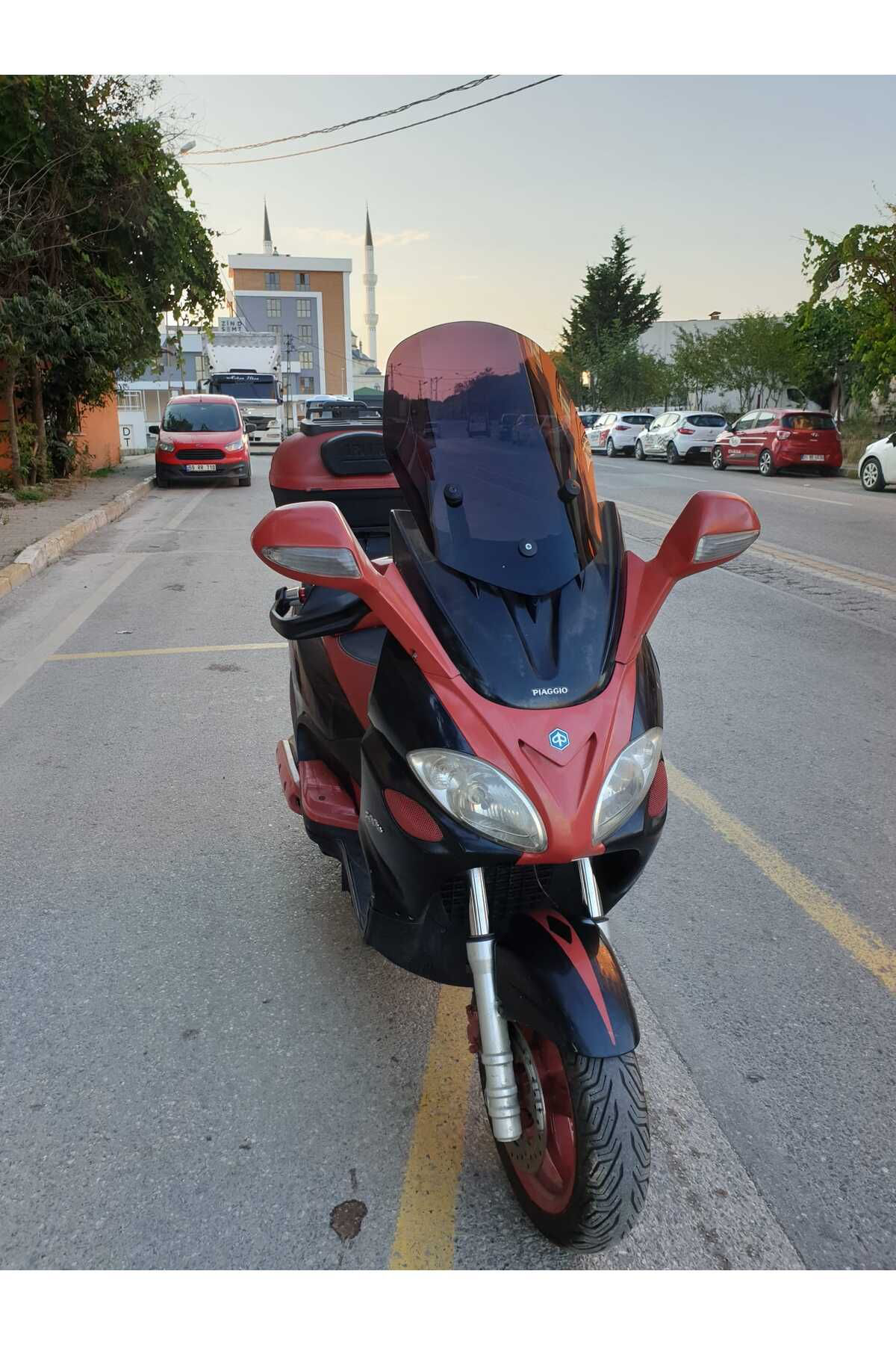 Motocam  Piaggio X9 250 -500  Siperlik Ön Cam 2004-2006 Model 49Cm