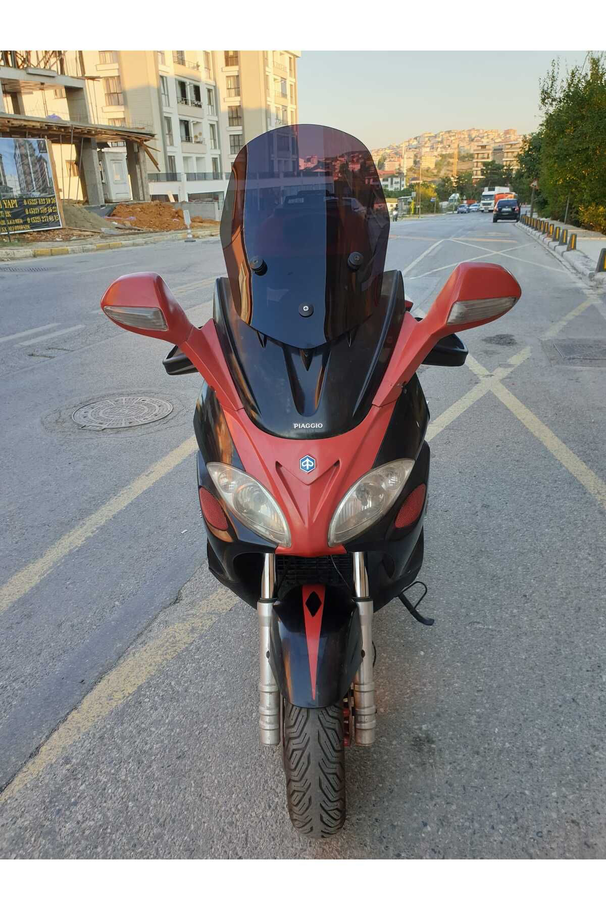 Motocam  Piaggio X9 250 -500  Siperlik Ön Cam 2004-2006 Model 49Cm