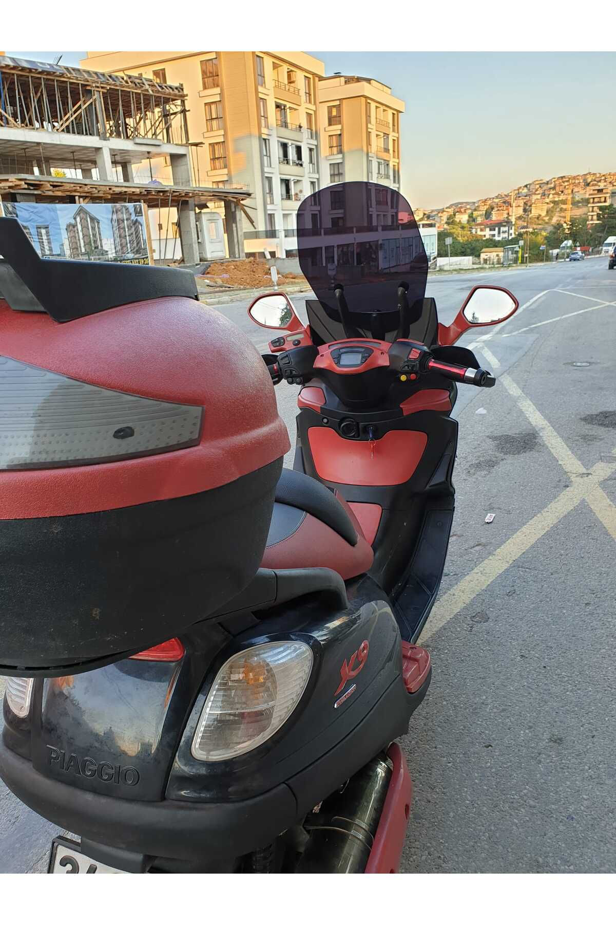 Motocam  Piaggio X9 250 -500  Siperlik Ön Cam 2004-2006 Model 49Cm