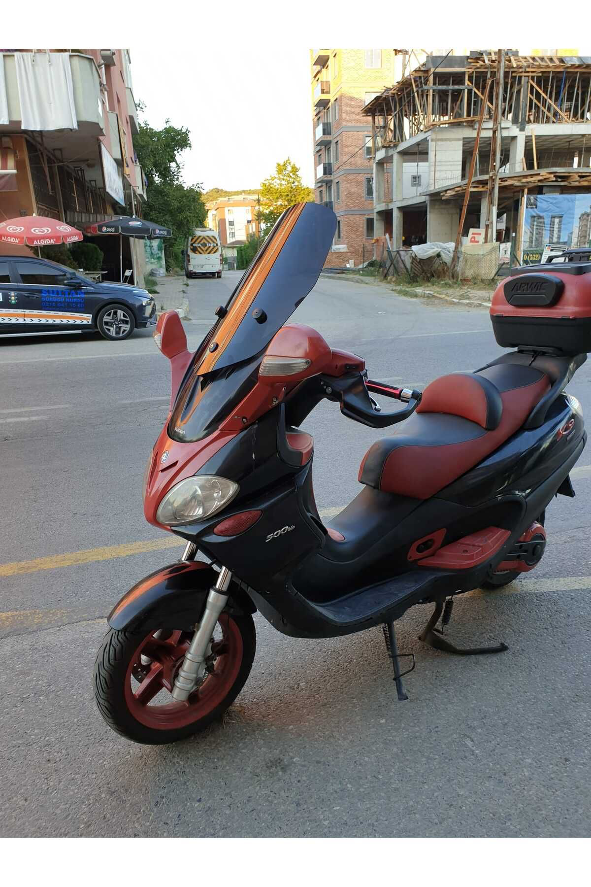 Motocam  Piaggio X9 250 -500  Siperlik Ön Cam 2004-2006 Model 49Cm