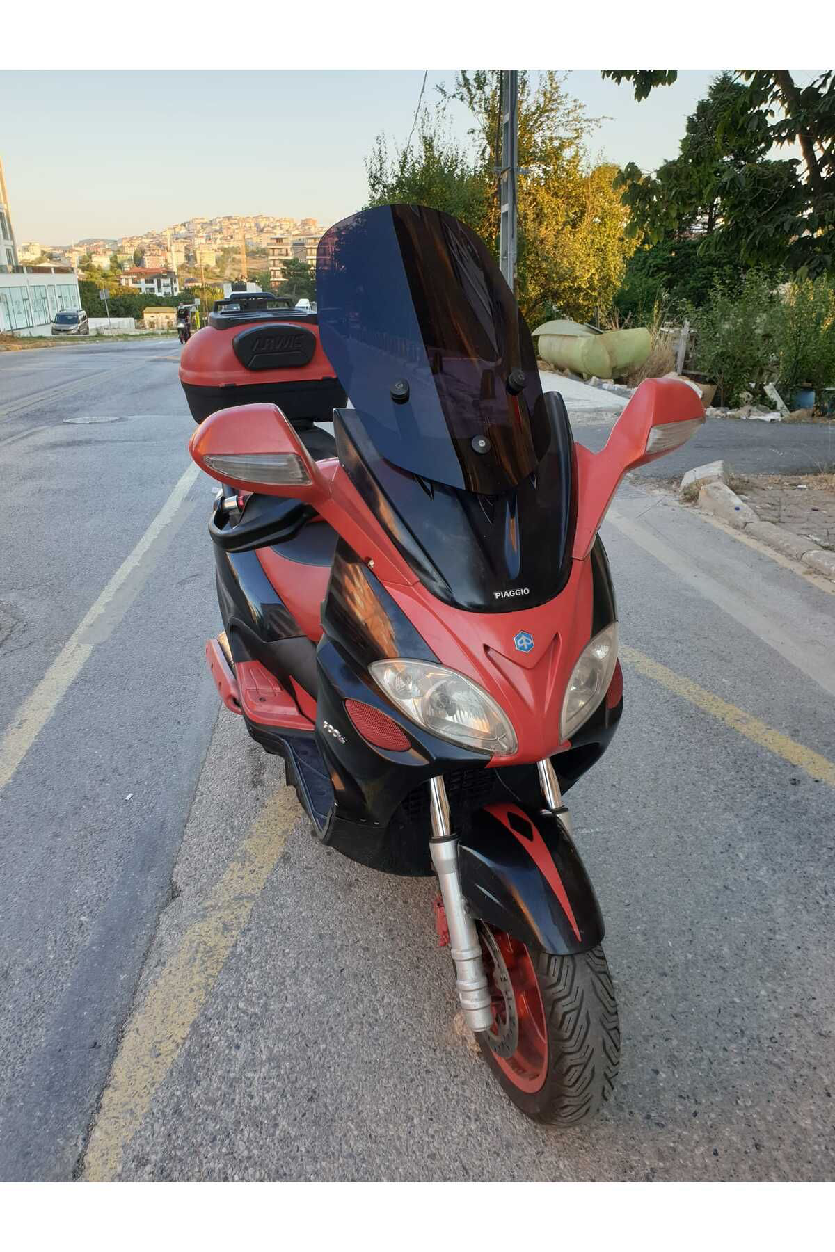 Motocam  Piaggio X9 250 -500  Siperlik Ön Cam 2004-2006 Model 49Cm