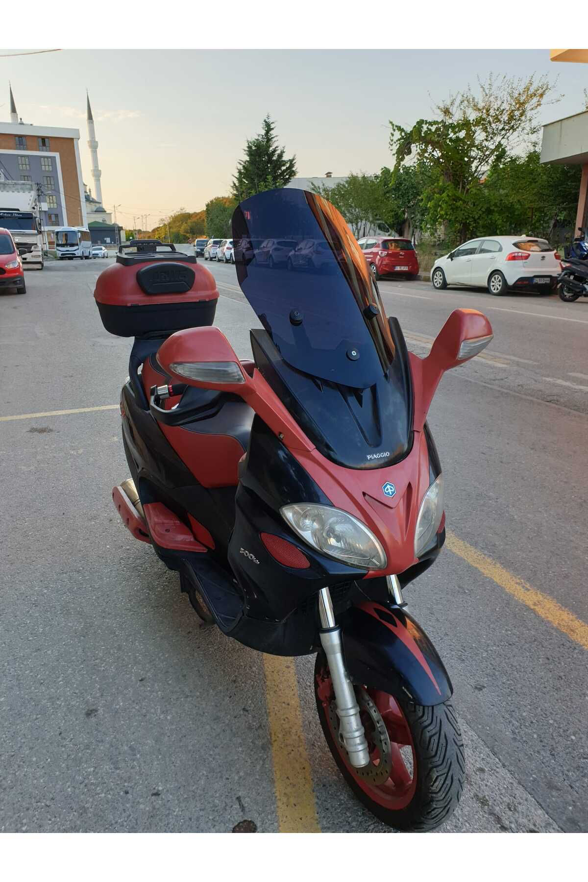 Motocam  Piaggio X9 250 -500  Siperlik Ön Cam 2004-2006 Model 49Cm