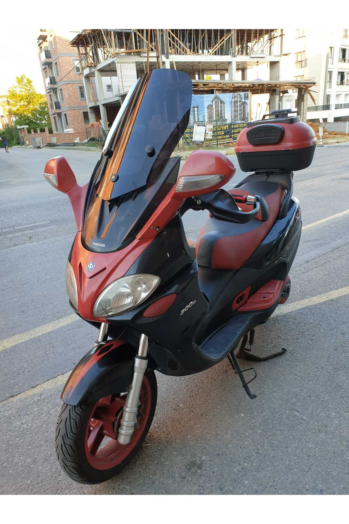 Motocam  Piaggio X9 250 -500  Siperlik Ön Cam 2004-2006 Model 49Cm