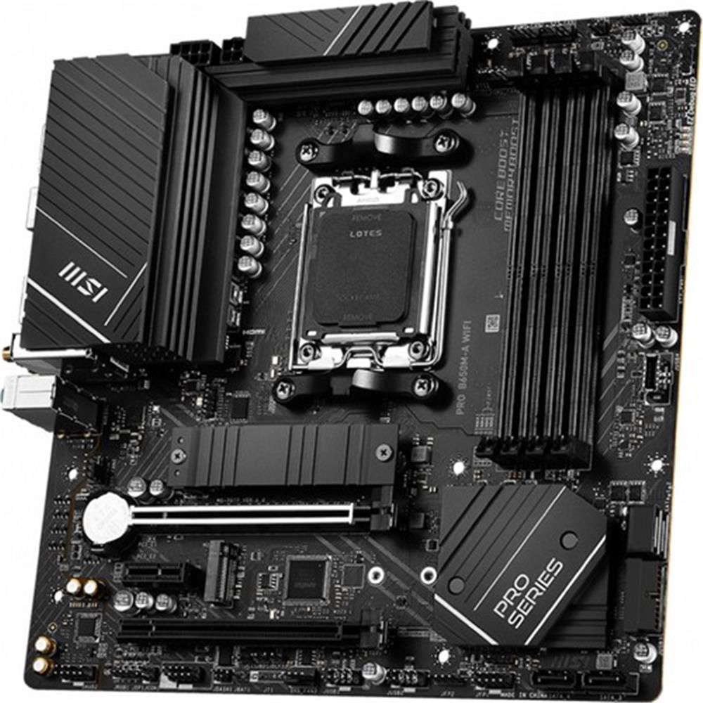 Msı Mb Pro B650M-A Wifi Am5 Ddr5 6400Mhz(Oc) Hdmı Dp M.2 Usb3.2 2