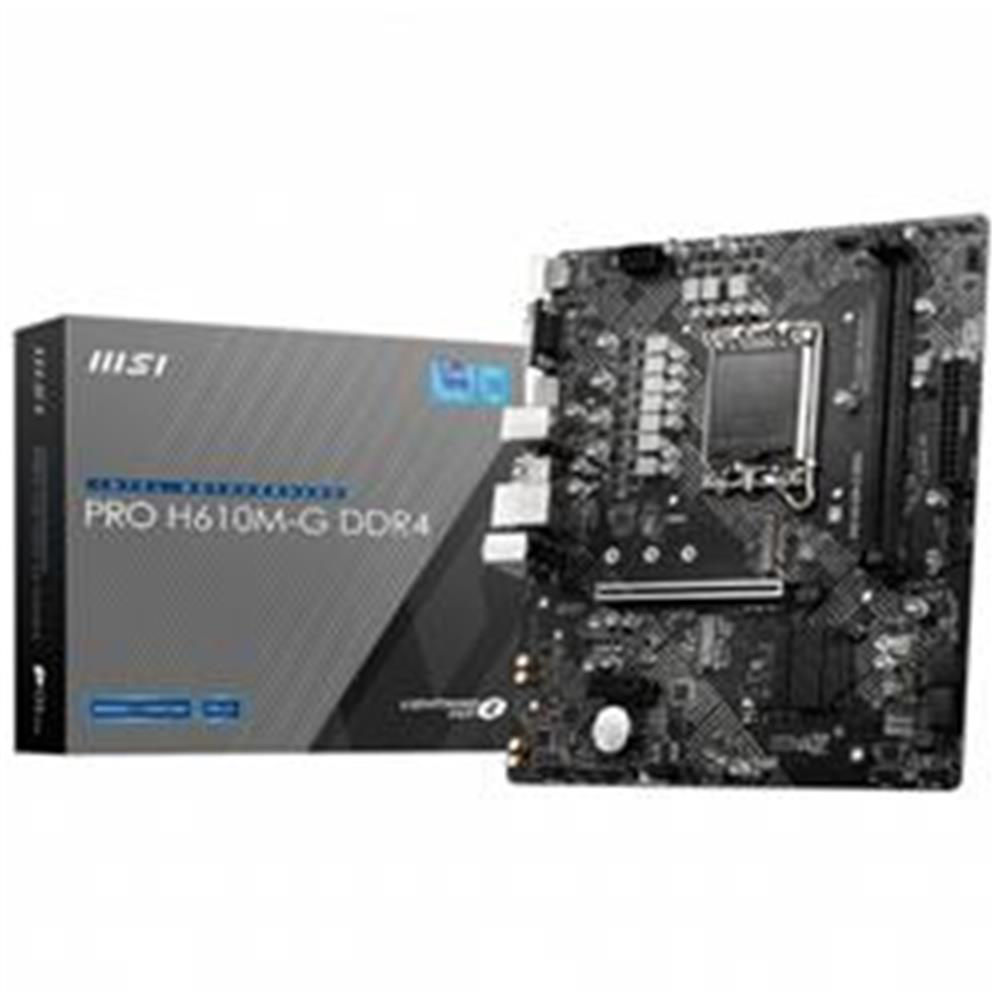 MSI PRO H610M-G DDR4 SOKET 1700 DDR4 3200(OC) PCI-E GEN 4 M.2 USB