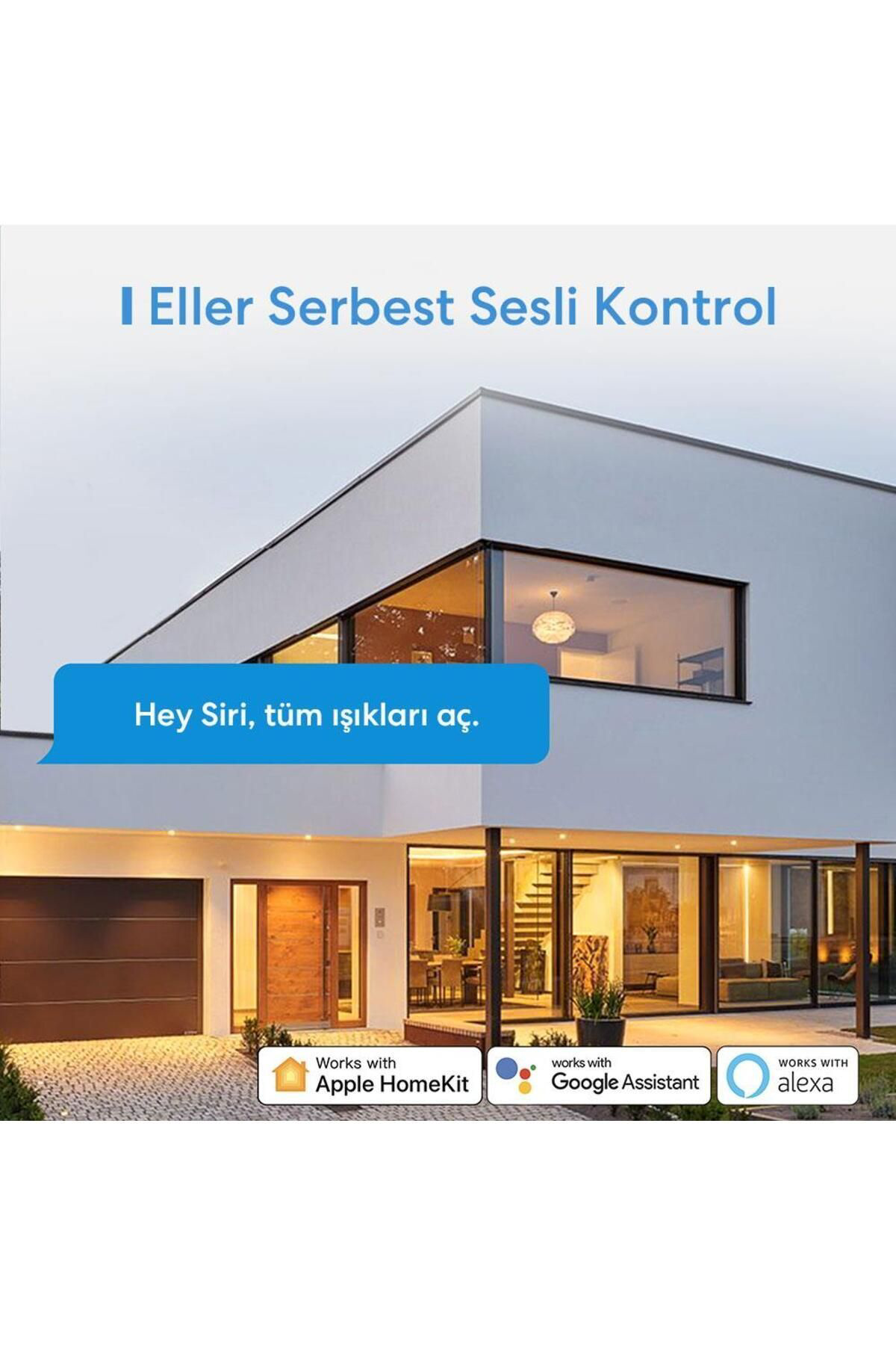 Meross Mss550 Akilli Anahtar Çift Yönlü Dokunmatik