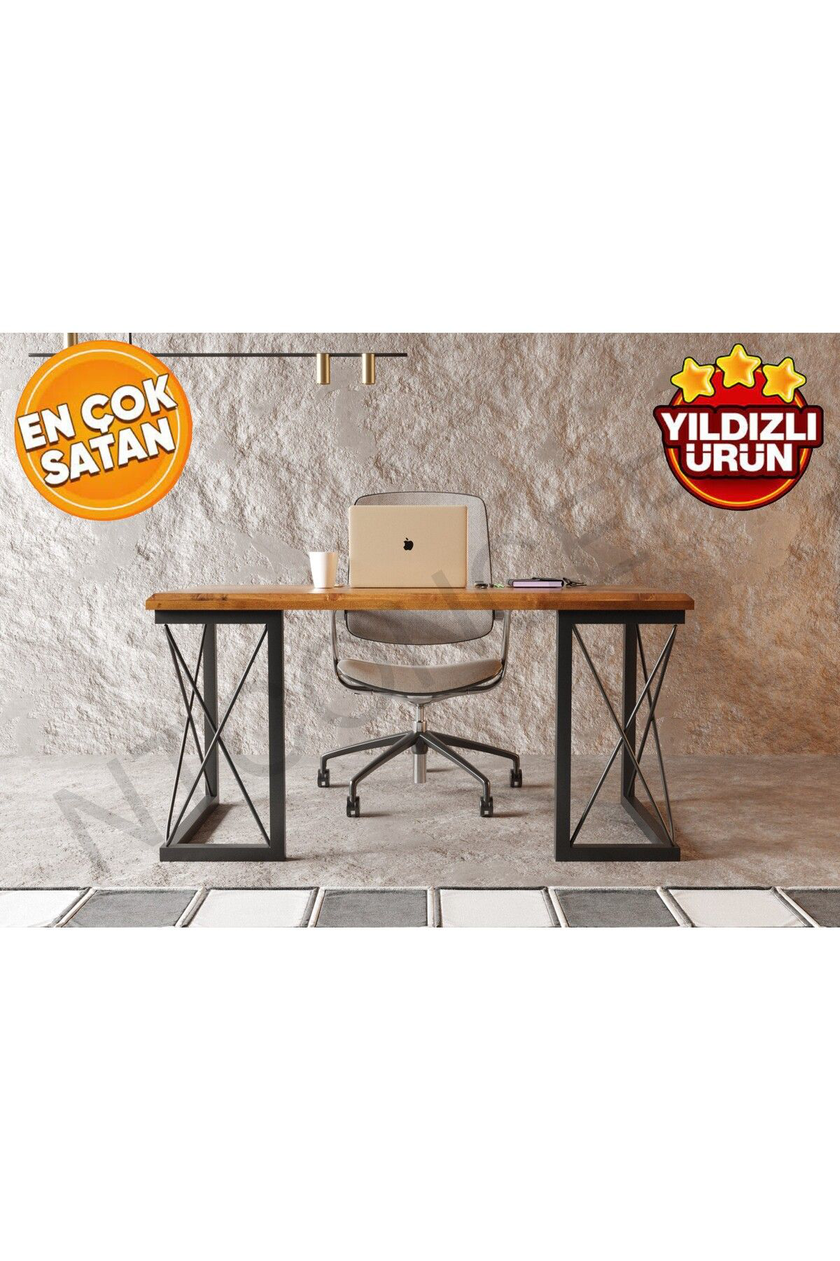 Nt Concept Mtconcept Doğal Ahşap Açik Ceviz Renk Masa(Boy200cm-En75cm-H44cm)