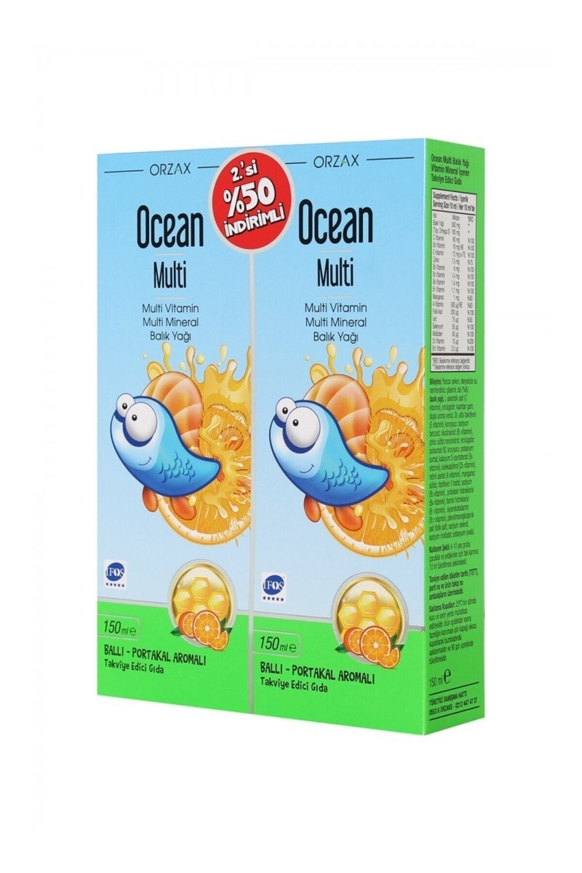 Ocean Multi Şurup Balli Portakal Aromali Balik Yaği 2. Si %50