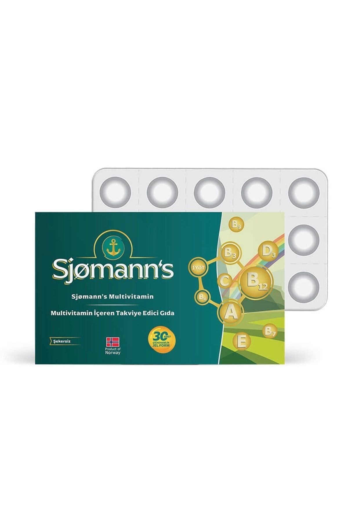 Sjomann's Multivitamin Çiğnenebilir Jel 30 Tablet