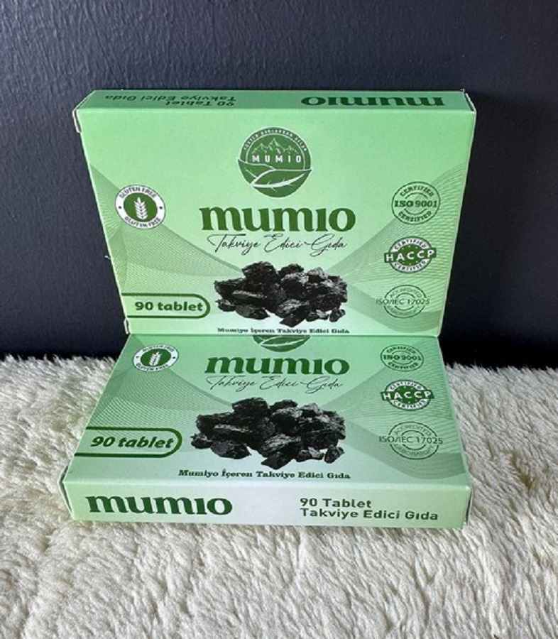 Yüksek Dağlardan Gelen Mumio Mumio (Shilajit) Takviye Edici Gida 2'Li Paket – 2 X 90 Tablet