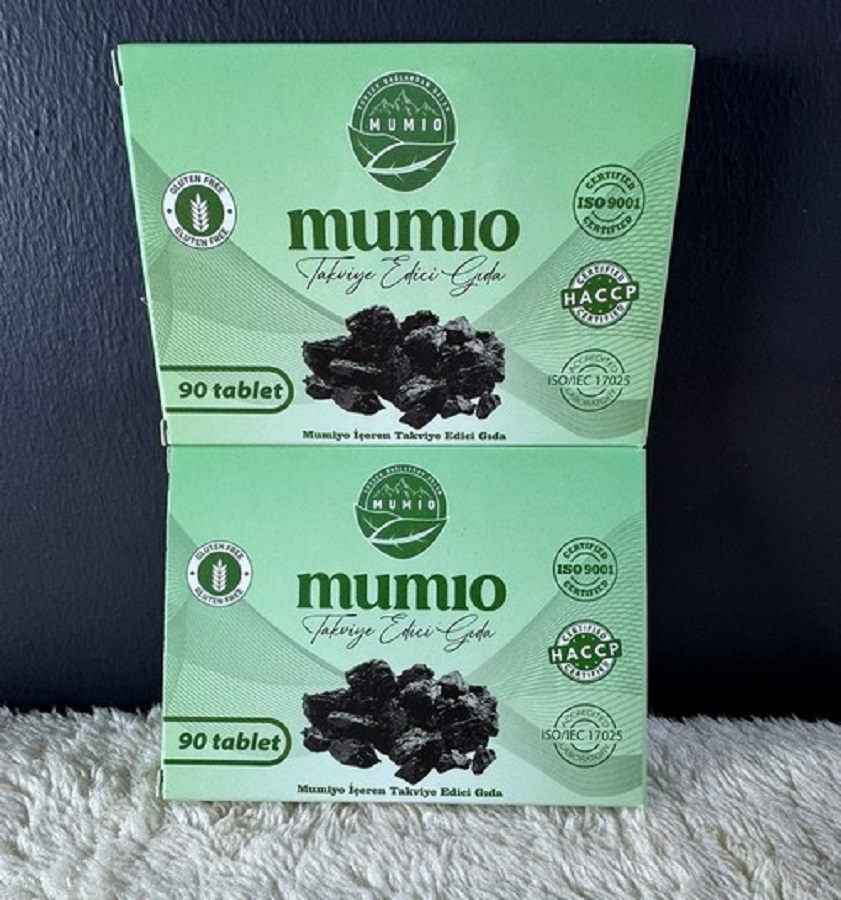 Yüksek Dağlardan Gelen Mumio Mumio (Shilajit) Takviye Edici Gida 2'Li Paket – 2 X 90 Tablet