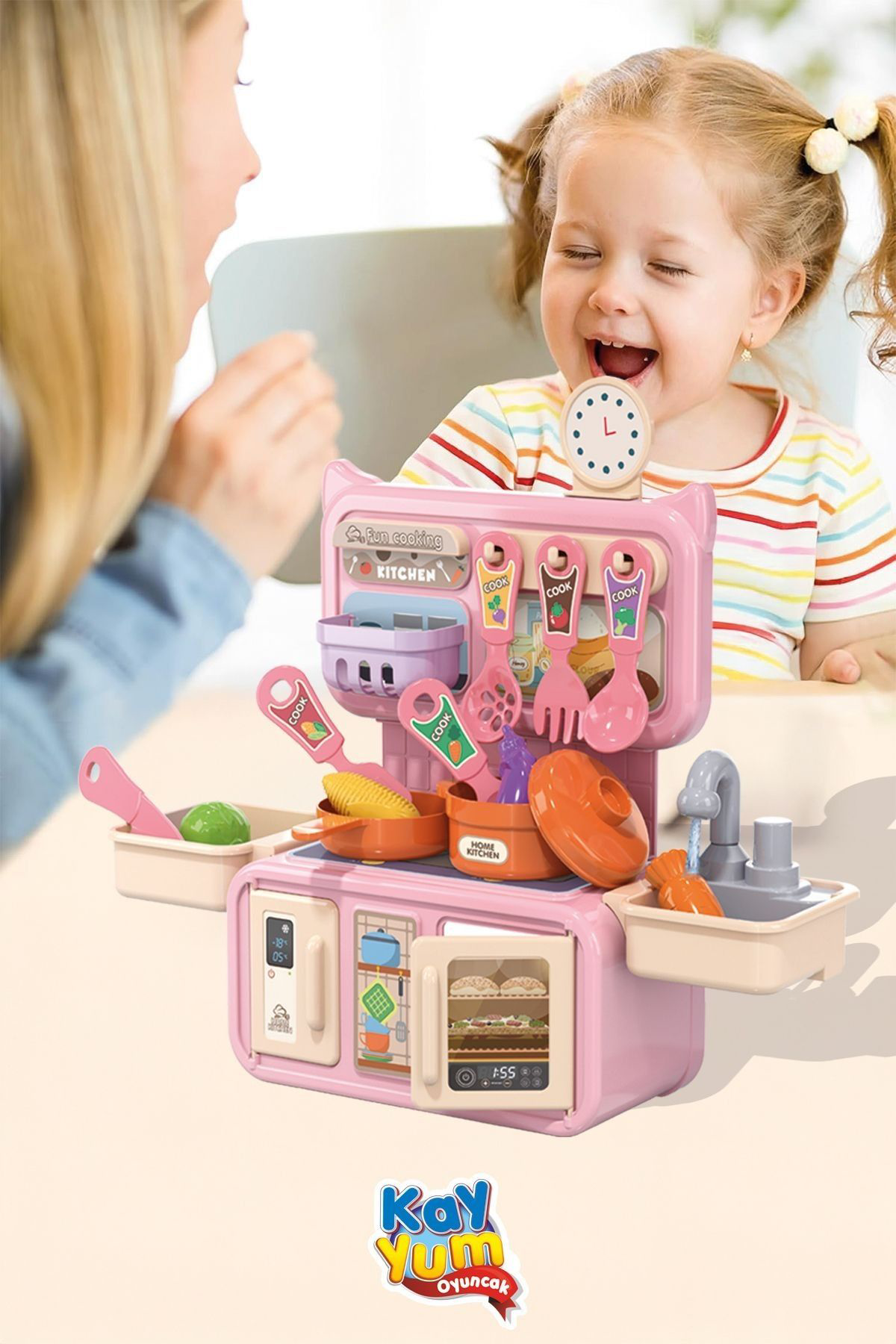 Oyuncak Store Musluklu Sulu Mini Mutfak Seti Mutfak Oyuncaği