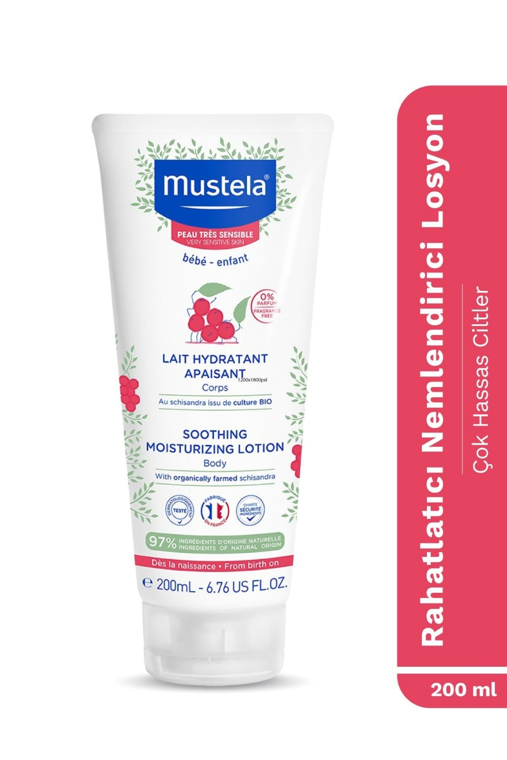 Mustela  Çok Hassas Ciltler İçin Rahatlatici Nemlendirici Losyon 2