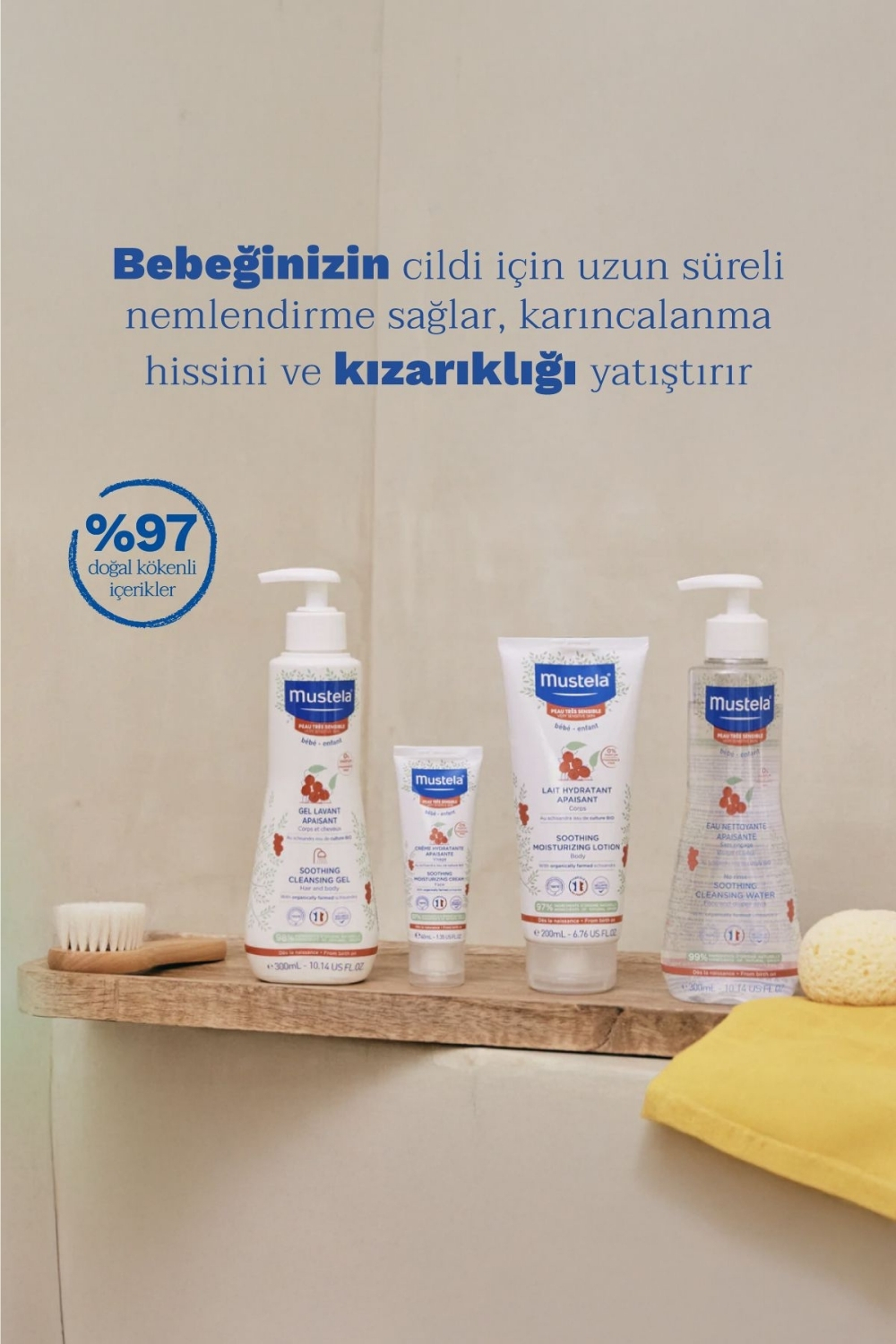 Mustela  Çok Hassas Ciltler İçin Rahatlatici Nemlendirici Losyon 2