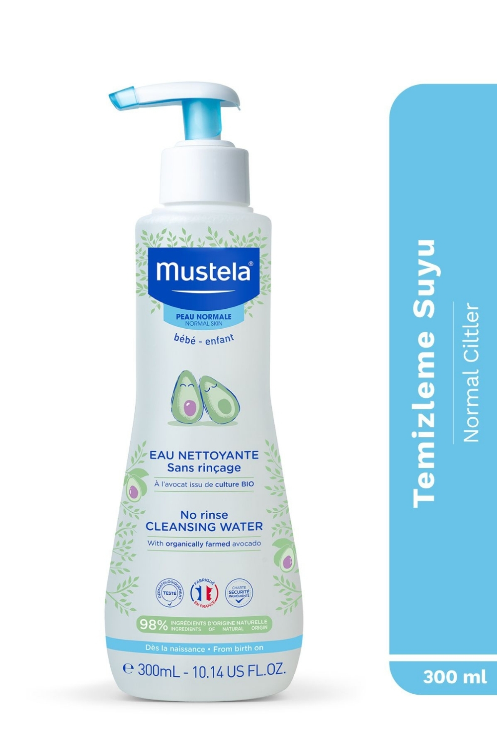 Mustela  Durulama Gerektirmeyen Temizleme Suyu 300 Ml