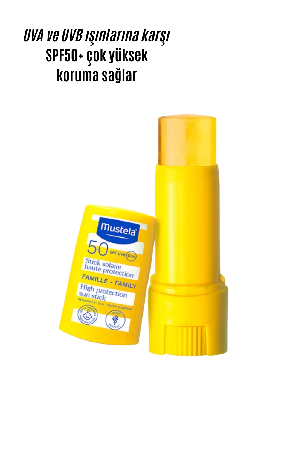Mustela  Spf50+ Çok Yüksek Koruma Faktörlü Güneş Stick 9 Ml
