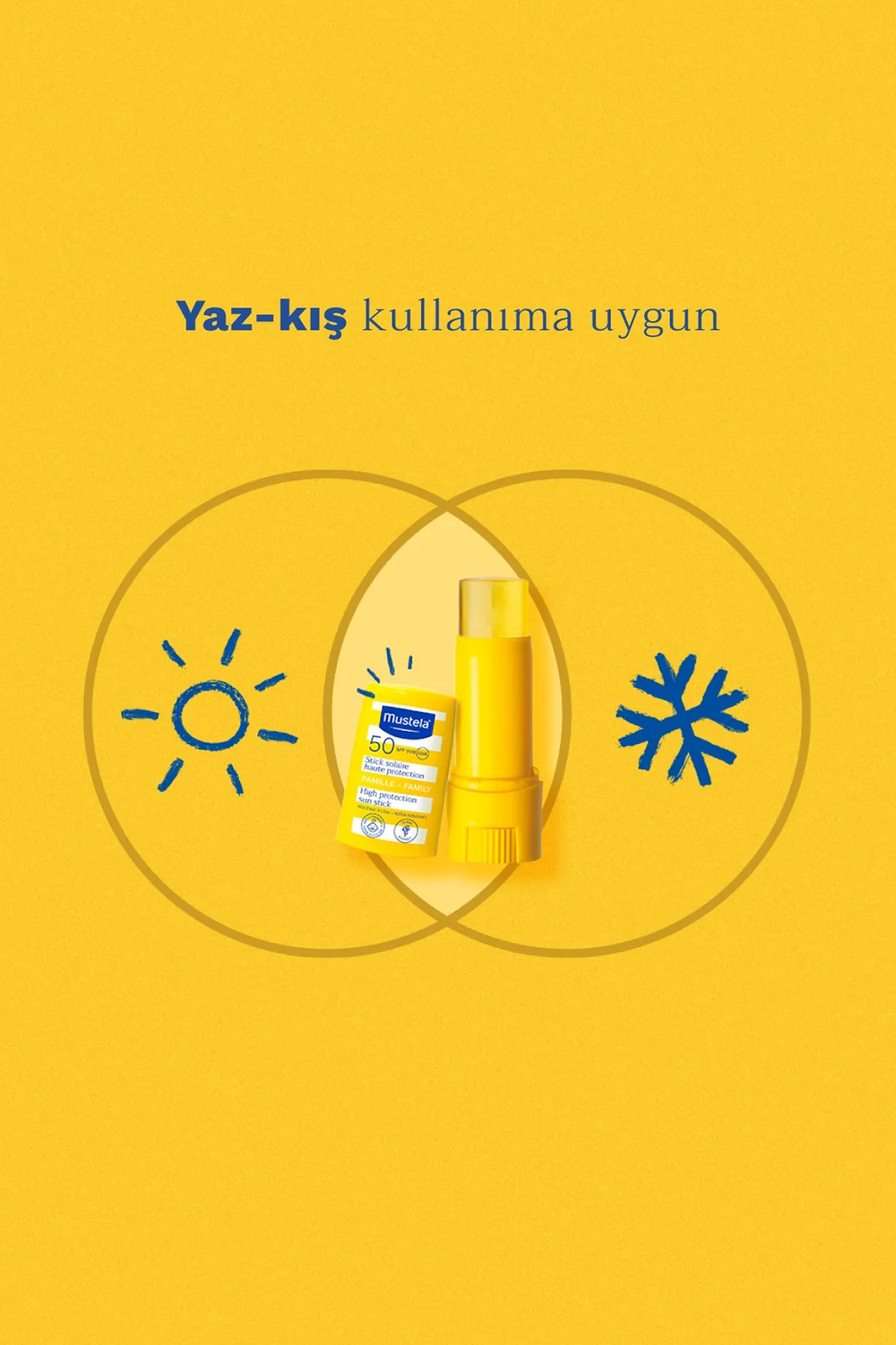 Mustela  Spf50+ Çok Yüksek Koruma Faktörlü Güneş Stick 9 Ml