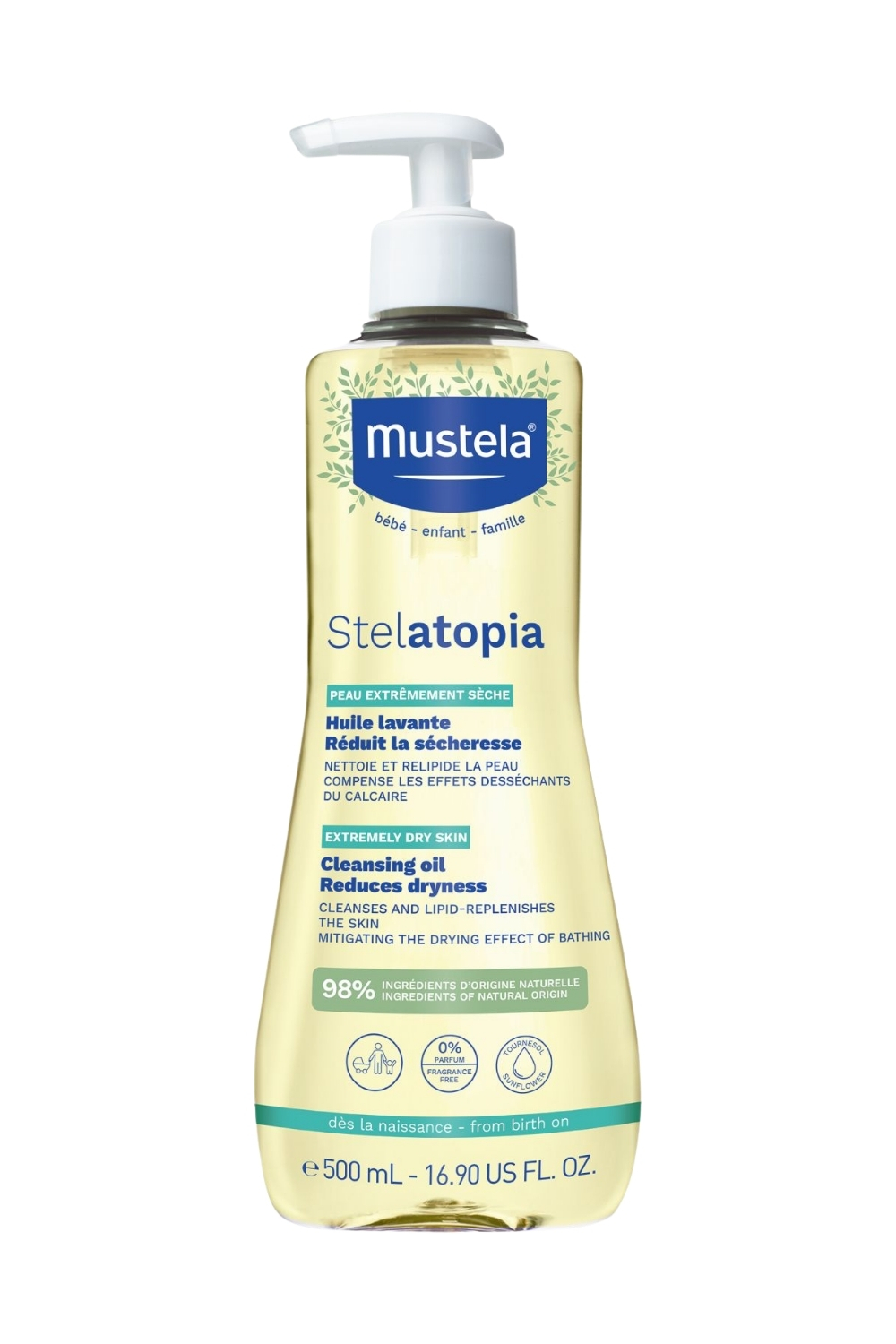 Mustela  Stelatopia Temizleme Yaği 500 Ml