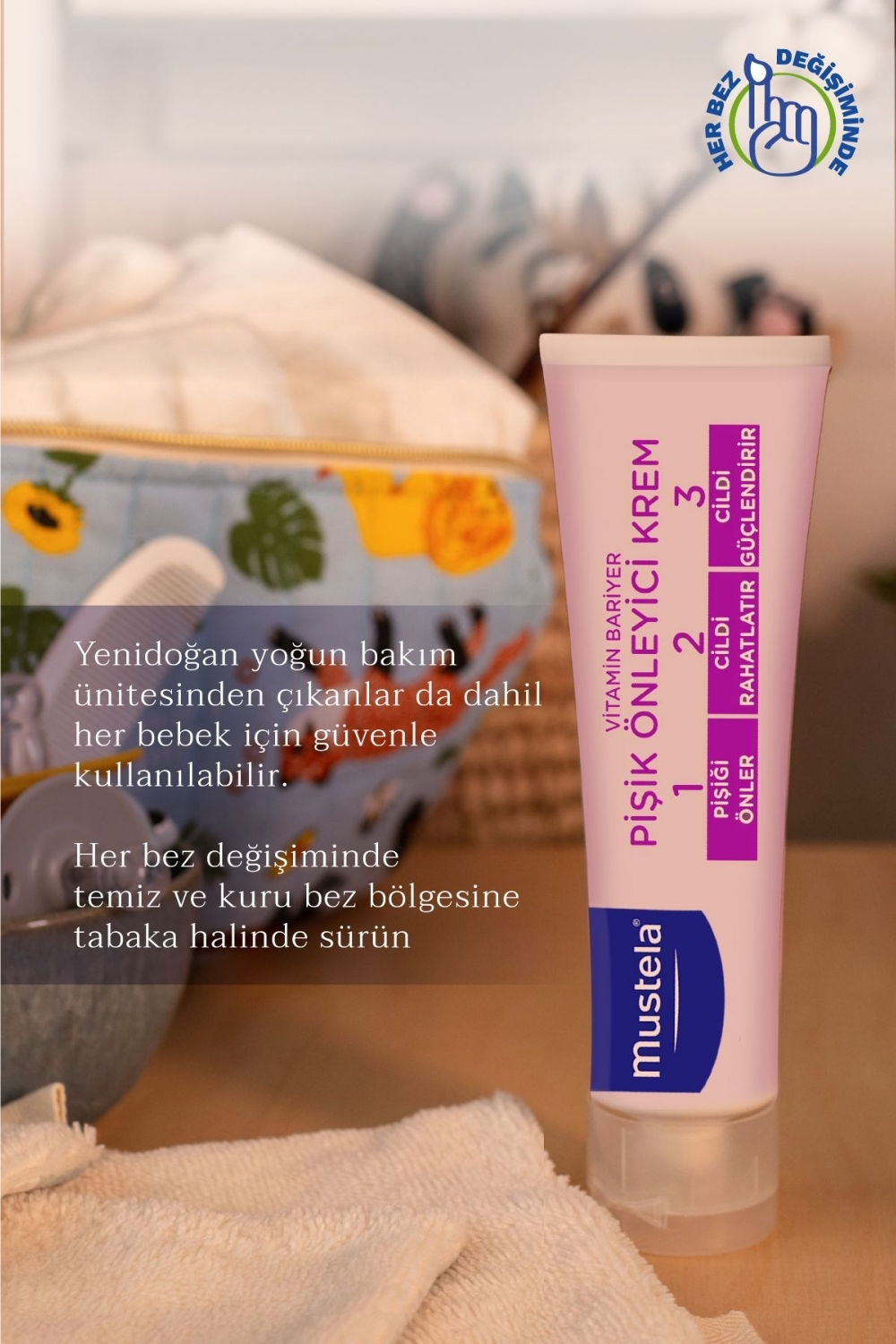Mustela  Vitamin Bariyer 1.2.3. Pişik Önleyici Krem 50 Ml
