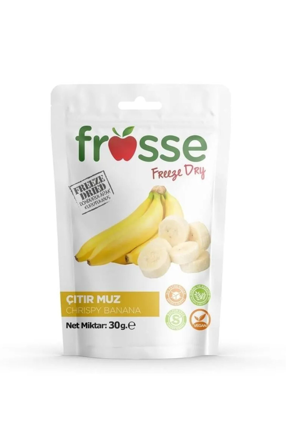 Frosse Muz Kitiri - Freeze Dried - Üretici Firmadan Dondurularak Kurutul