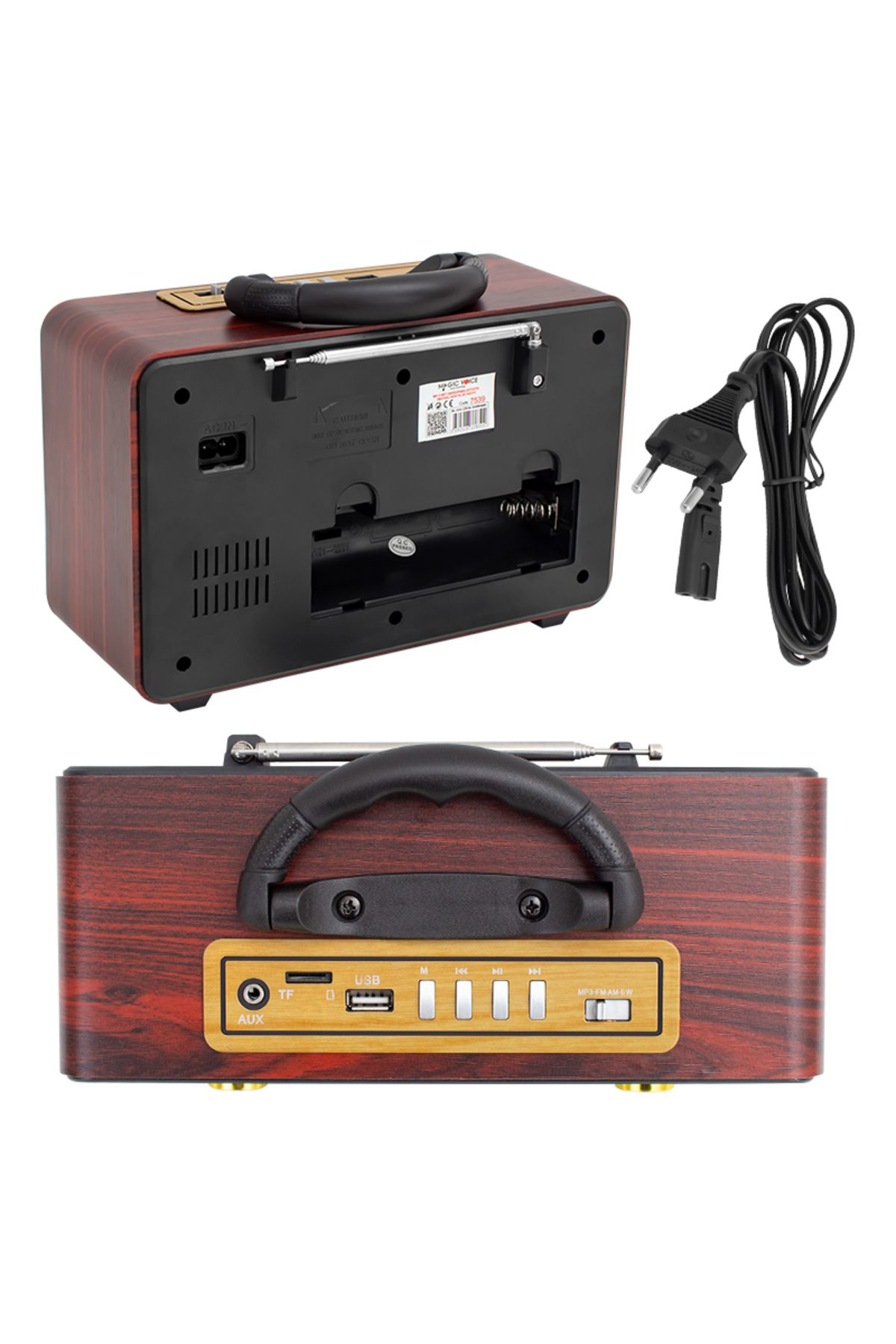 Robotrend Mv-110Bt Usb/Sd/Fm/Bluetooth Destekli Nostaljik Radyo