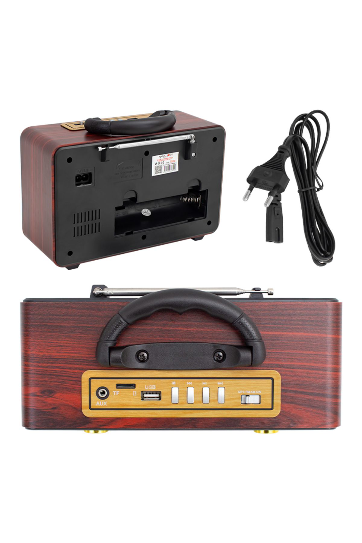 Robotrend Mv-114Bt Usb/Sd/Fm/Bluetooth Destekli Tek Hop Lu Nostaljik Ra