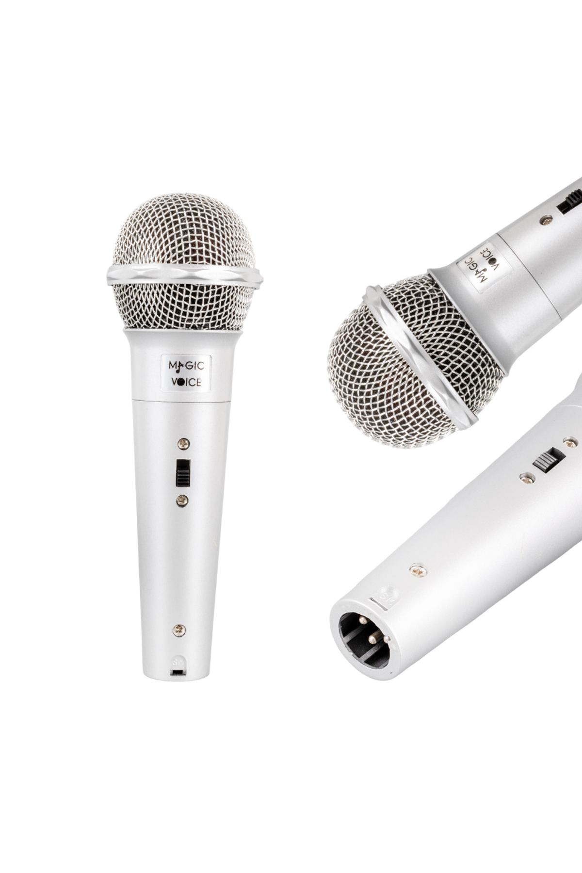 Magicvoce Mv-4676 Dinamik Gri Kablolu El Mikrofonu