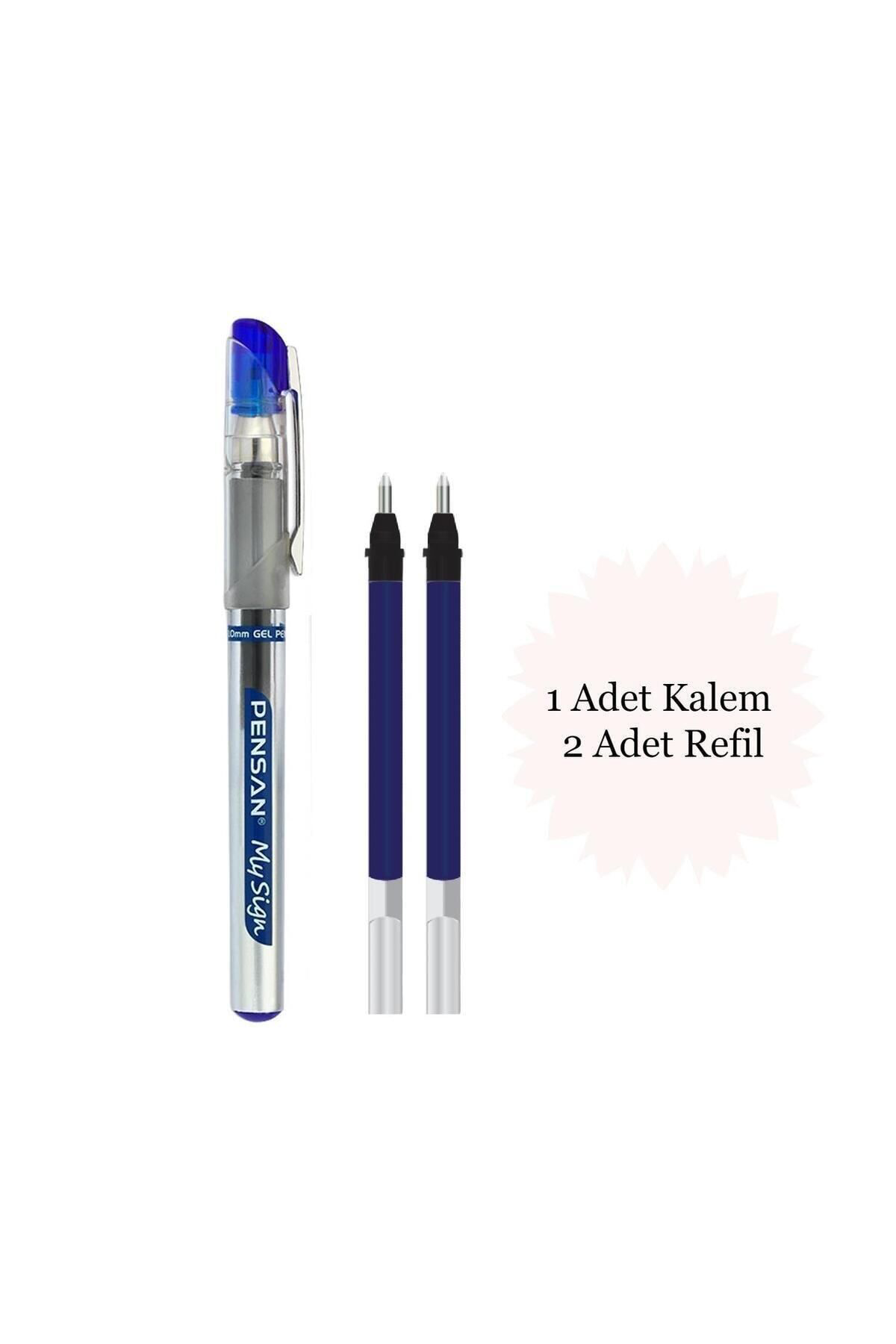Pensan My Sign 1.0 İmza Kalemi 1 Adet Ve My Sign İmza Kalemi Refili Mavi