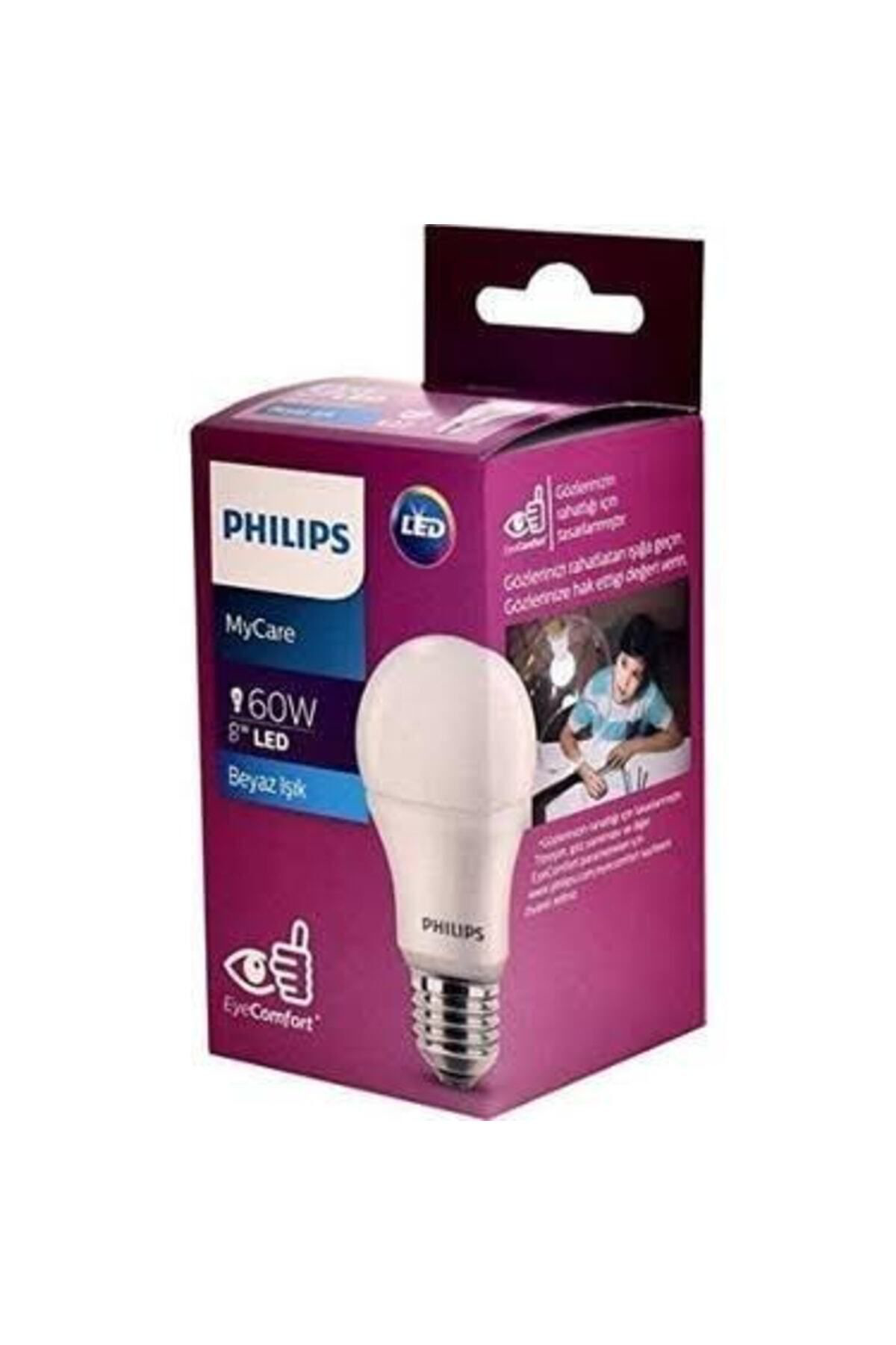 Philips Mycare Led Lamba 8W-60W 6500K Beyaz İşik