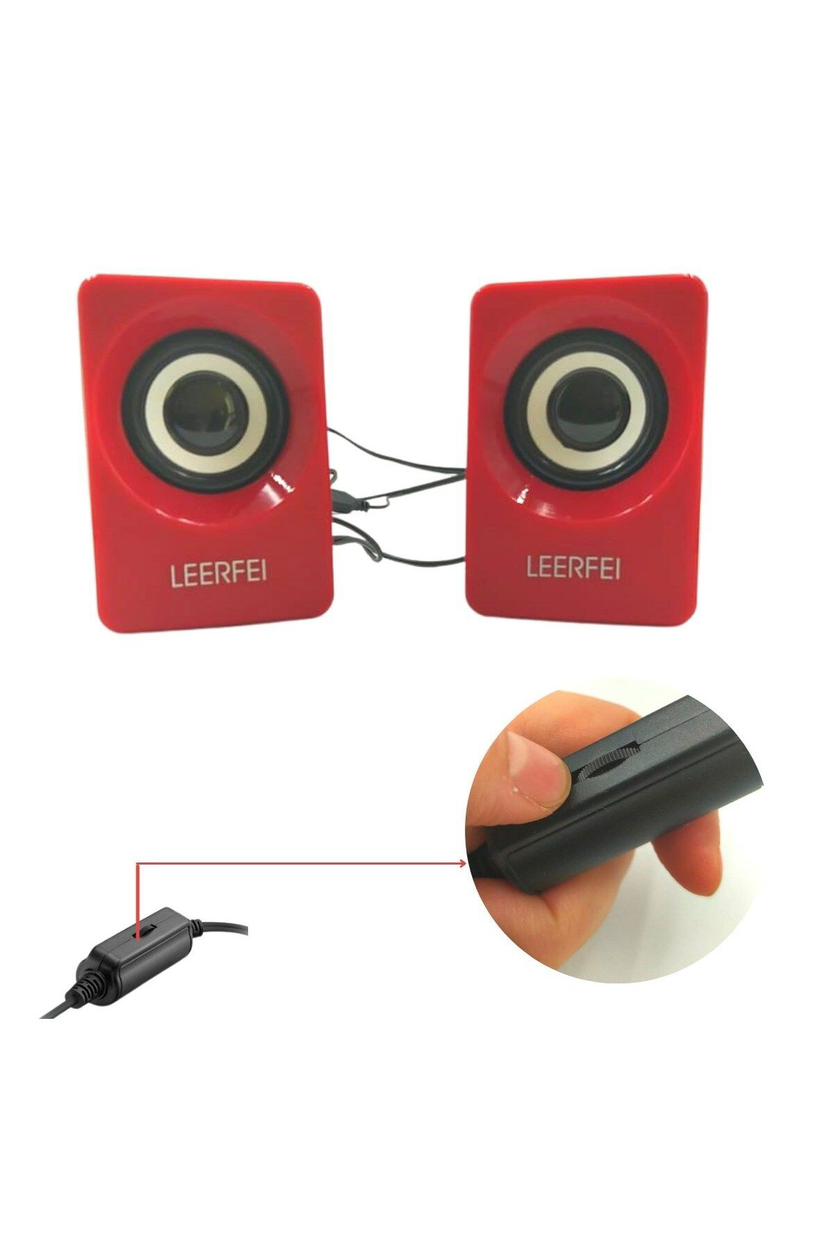 Ok Aksesuar N62 1+1 Multimedia Usb Ve Jackli Mini Hoparlör Yüksek Stereo Ses