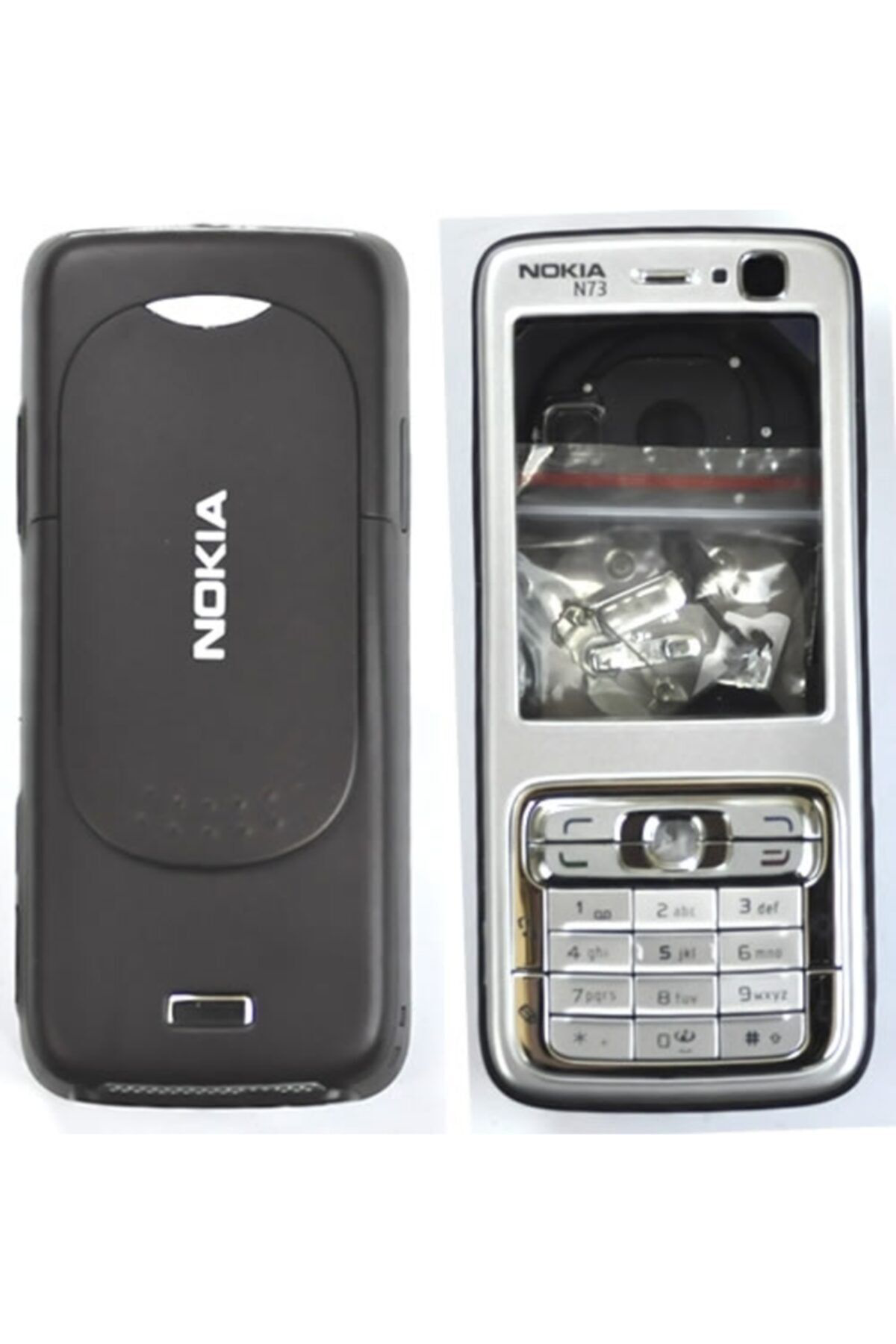 Nokia N73 Kasa Kapak Ve Tuş Takimi ,Sifir Ürün,Siyah