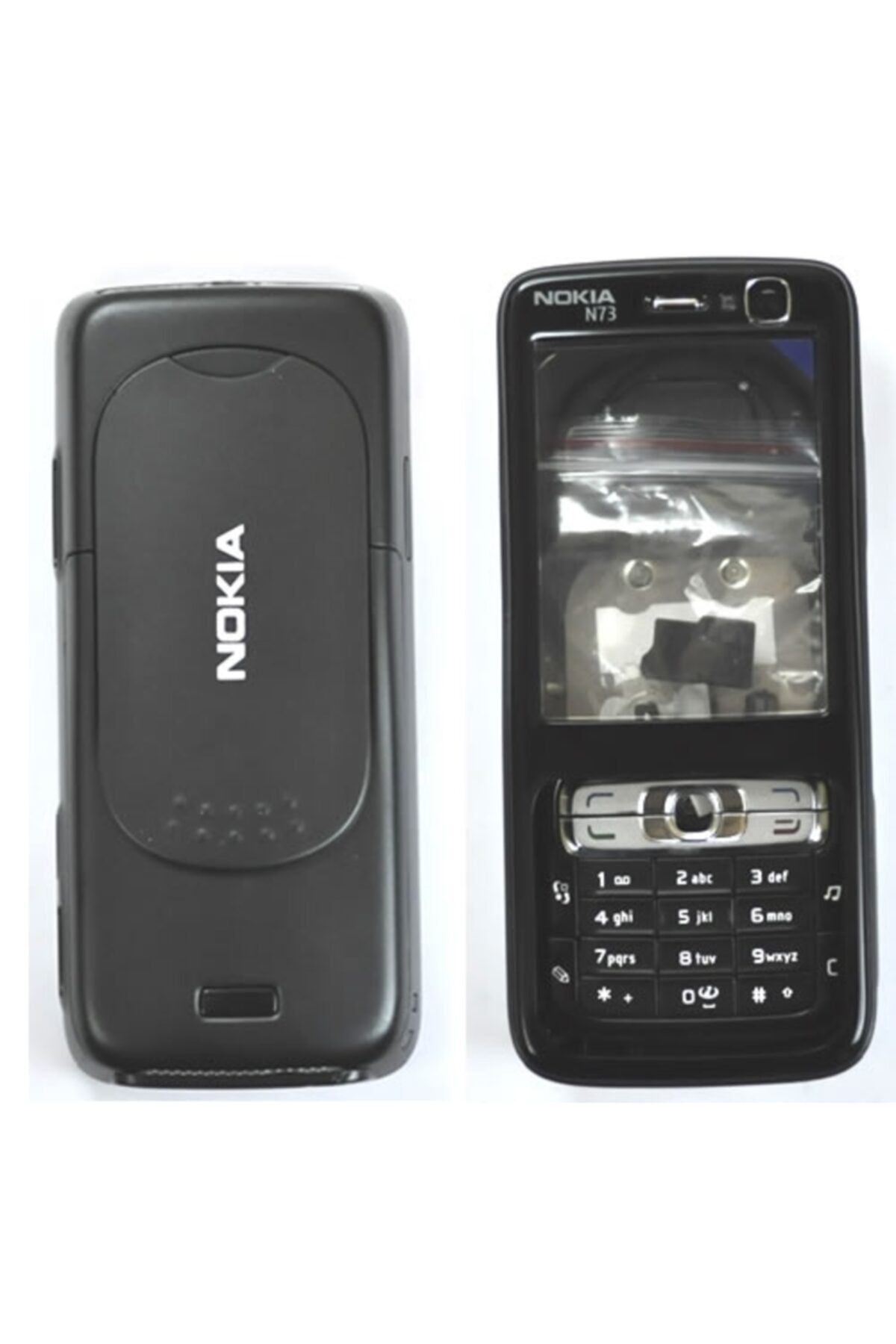Nokia N73 Kasa Kapak Ve Tuş Takimi ,Sifir Ürün,Siyah