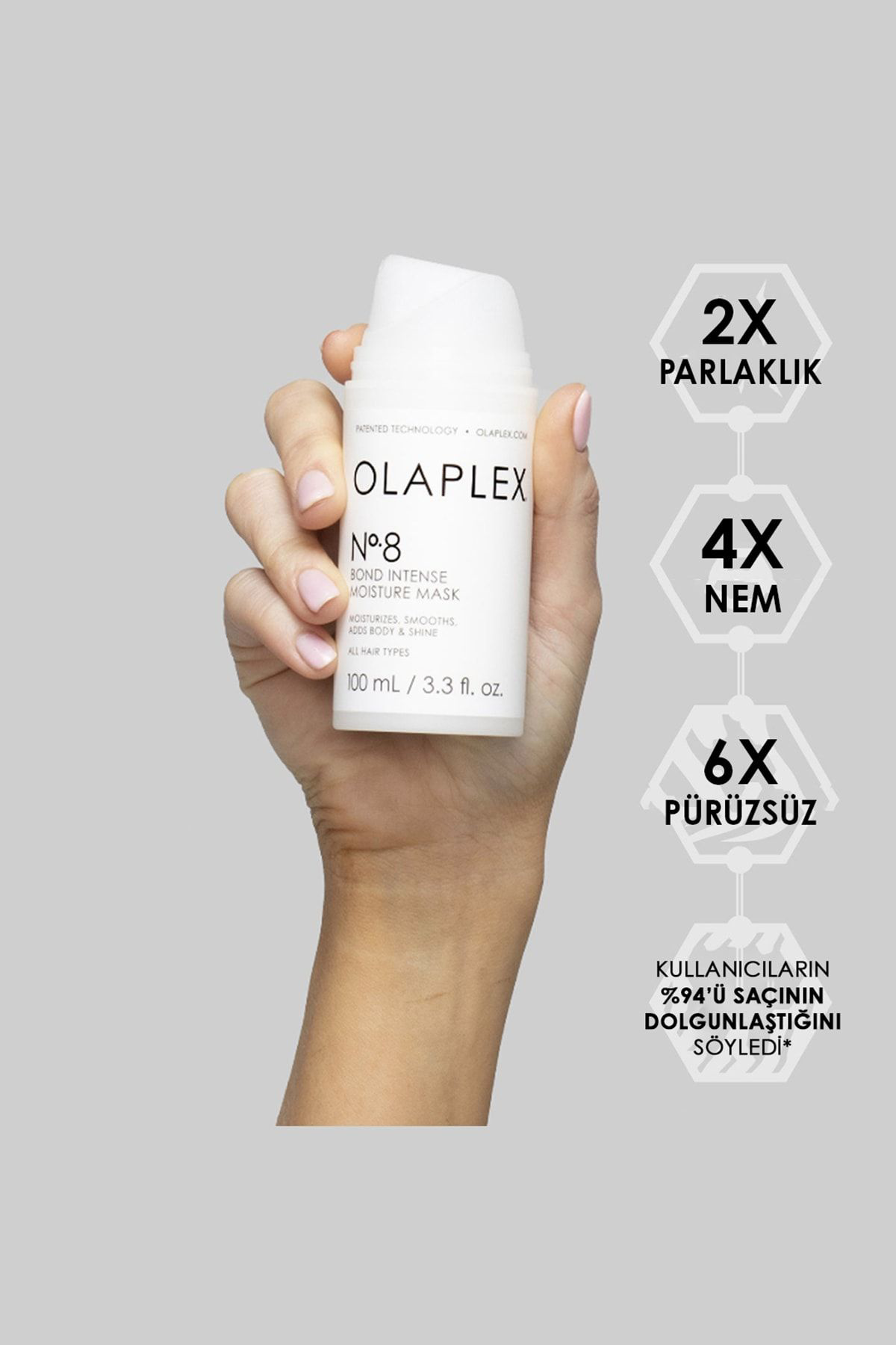 Olaplex Nº.8 Bond İntense Moisture Mask - Bağ Güçlendirici &Yoğun Onarici
