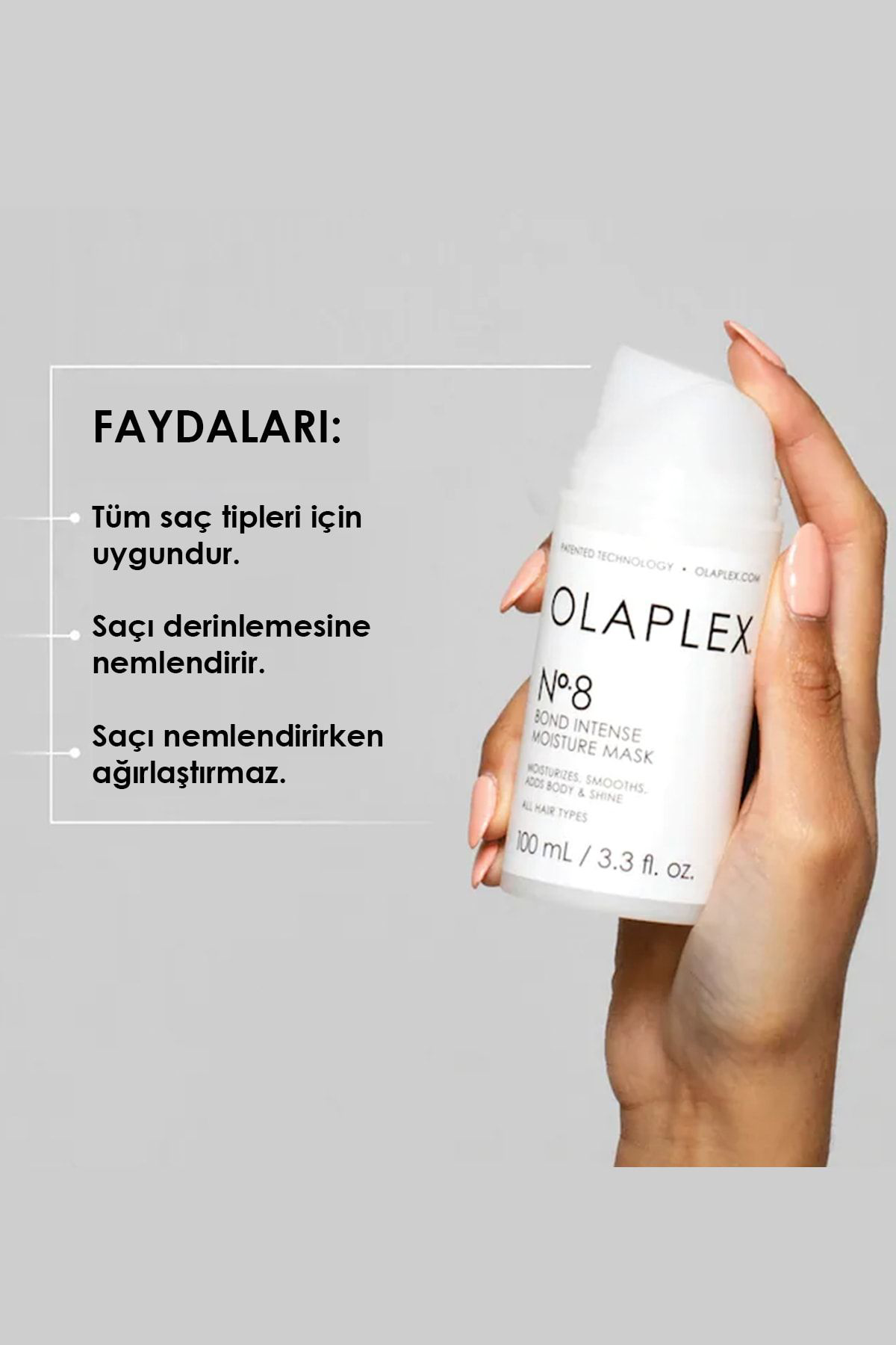 Olaplex Nº.8 Bond İntense Moisture Mask - Bağ Güçlendirici &Yoğun Onarici